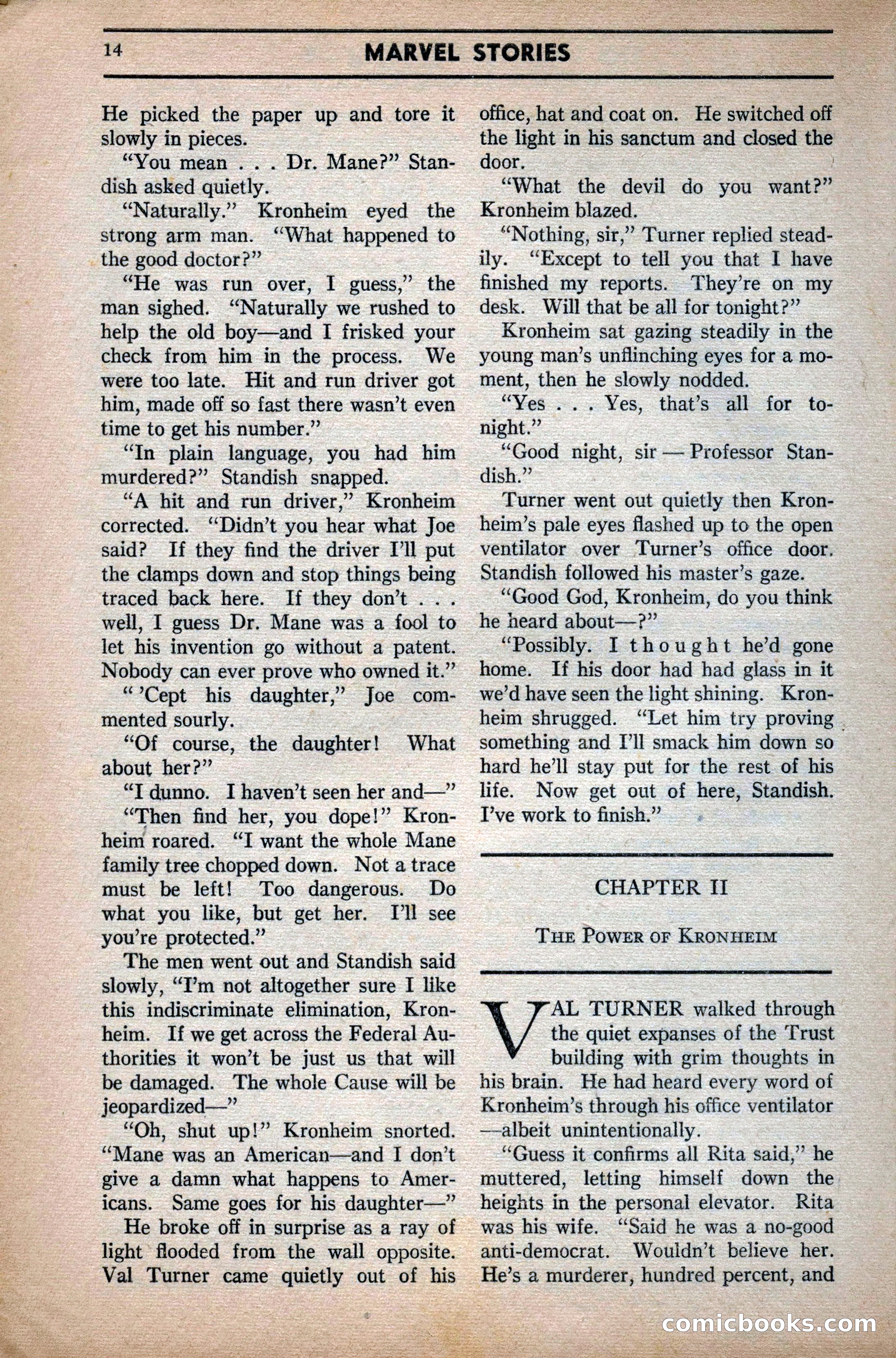 Marvel Stories, April 1941 — page 14 of 116