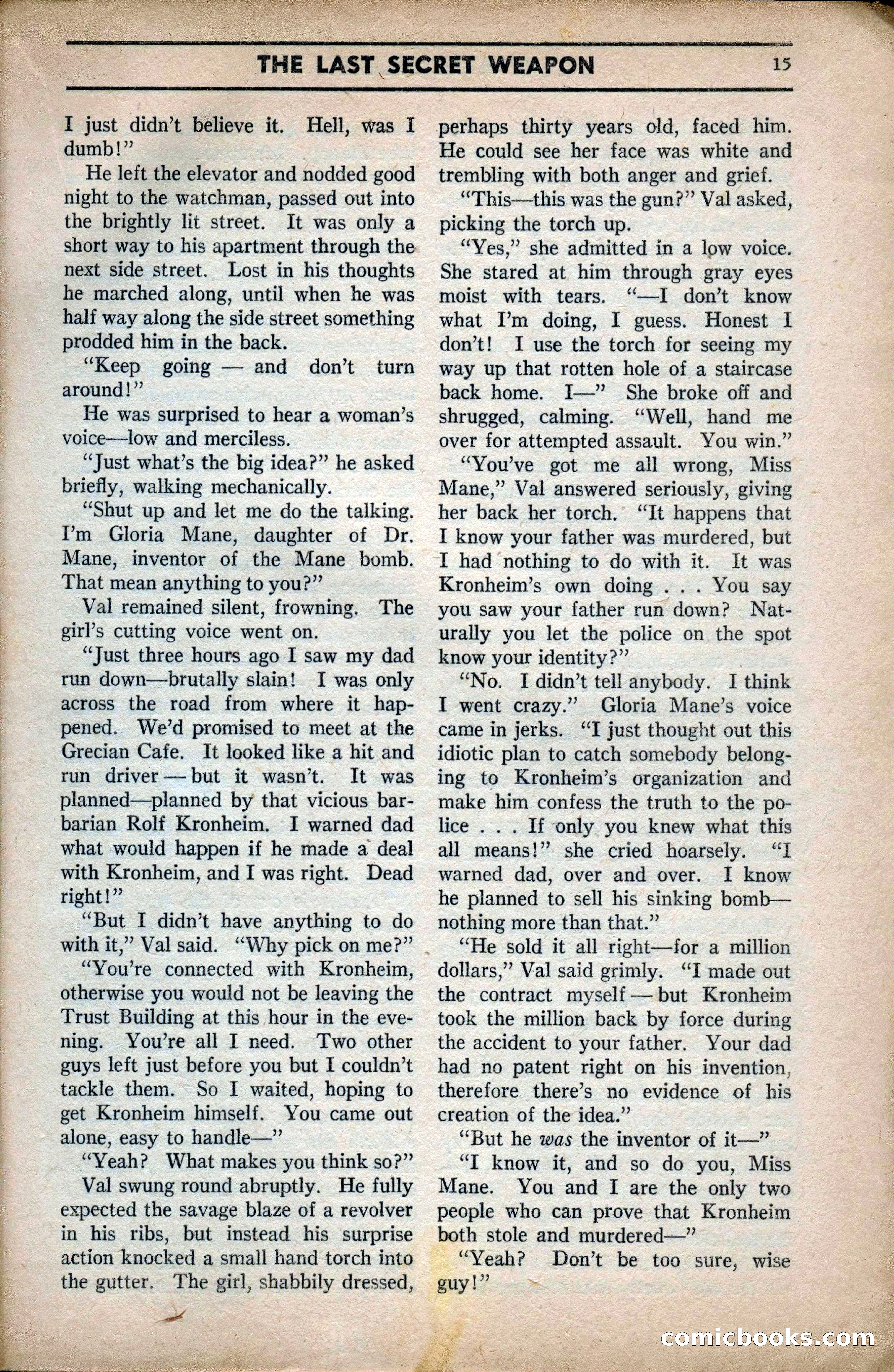 Marvel Stories, April 1941 — page 15 of 116