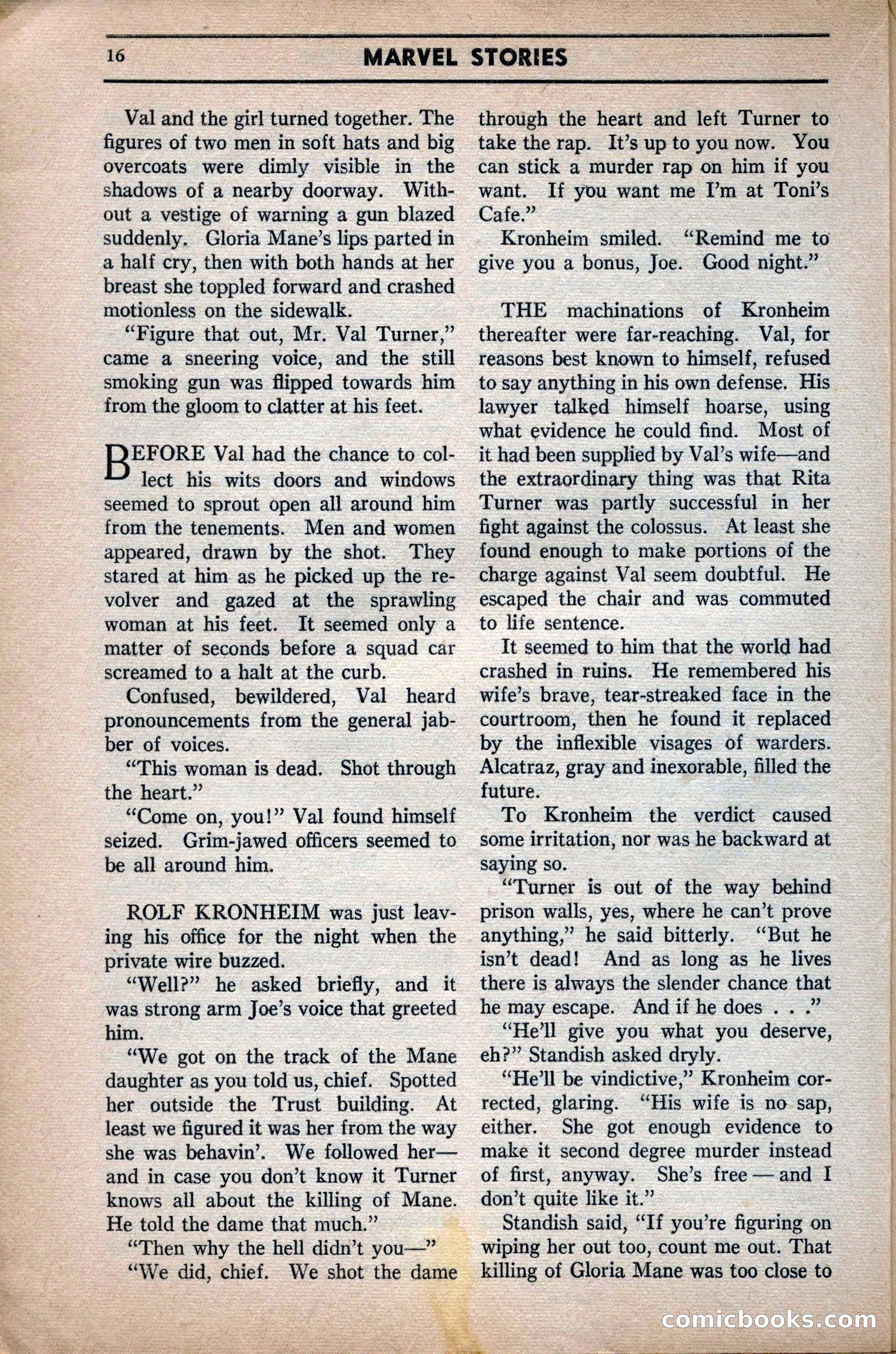 Marvel Stories, April 1941 — page 16 of 116