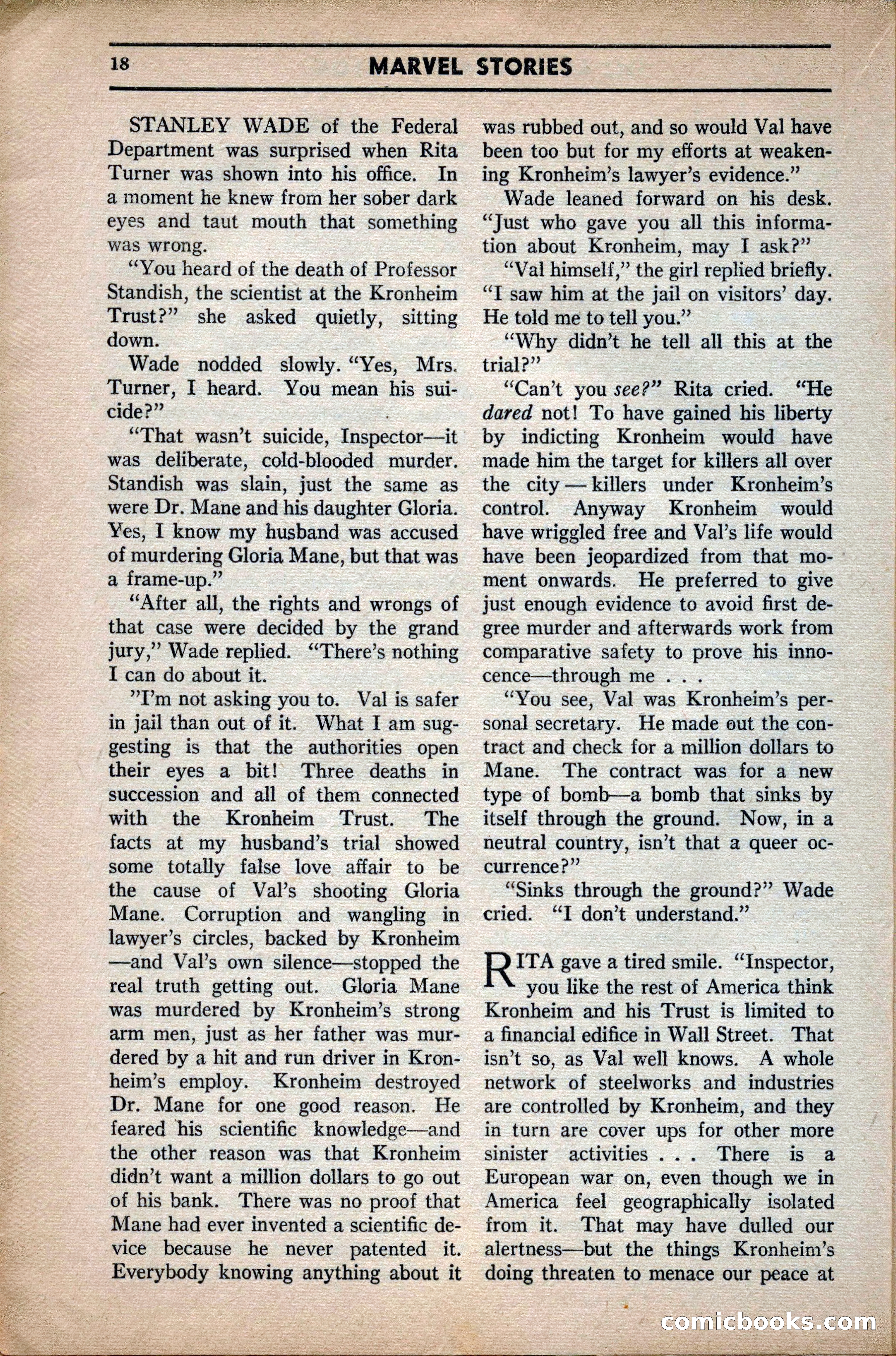 Marvel Stories, April 1941 — page 18 of 116