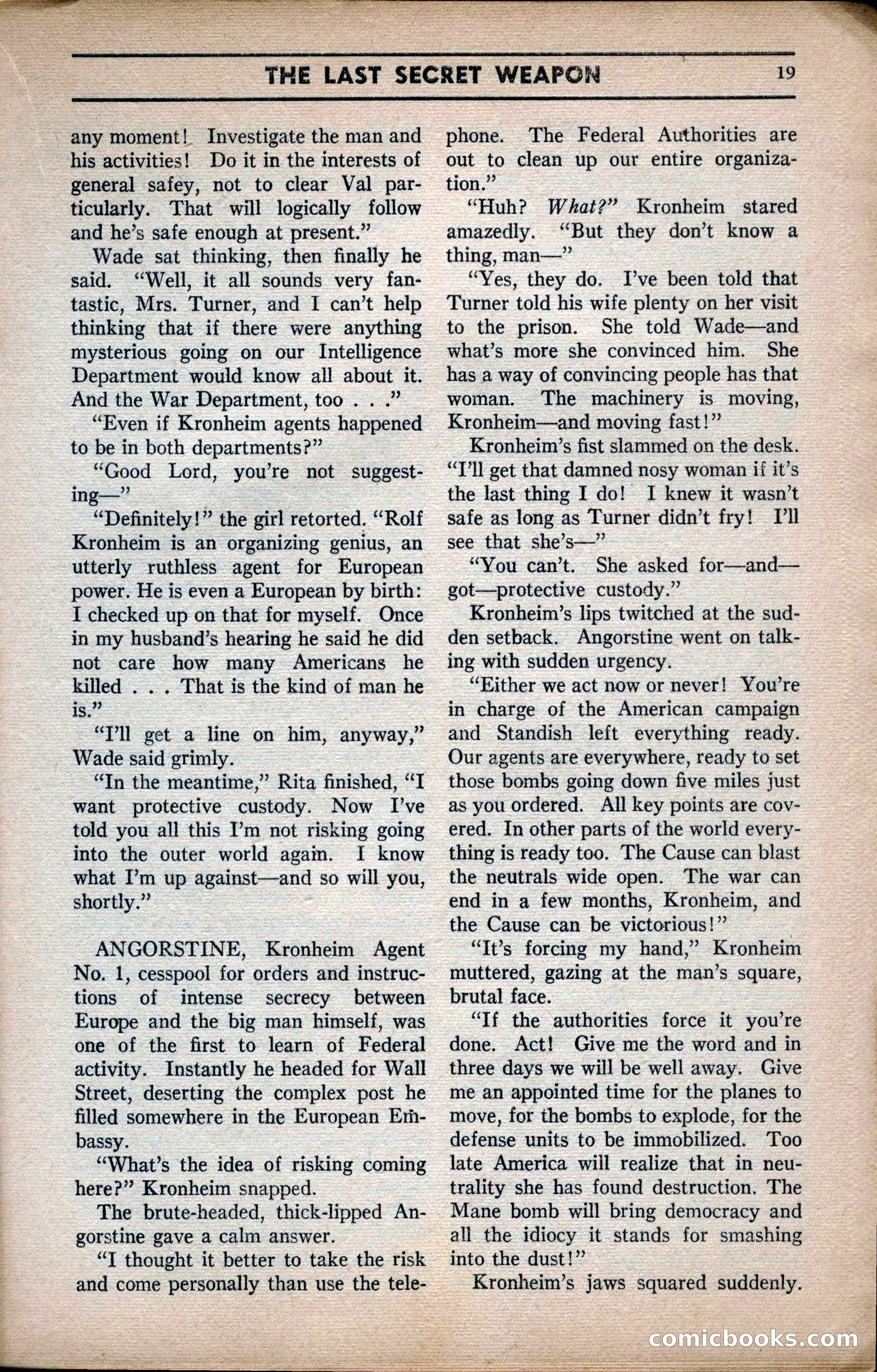 Marvel Stories, April 1941 — page 19 of 116