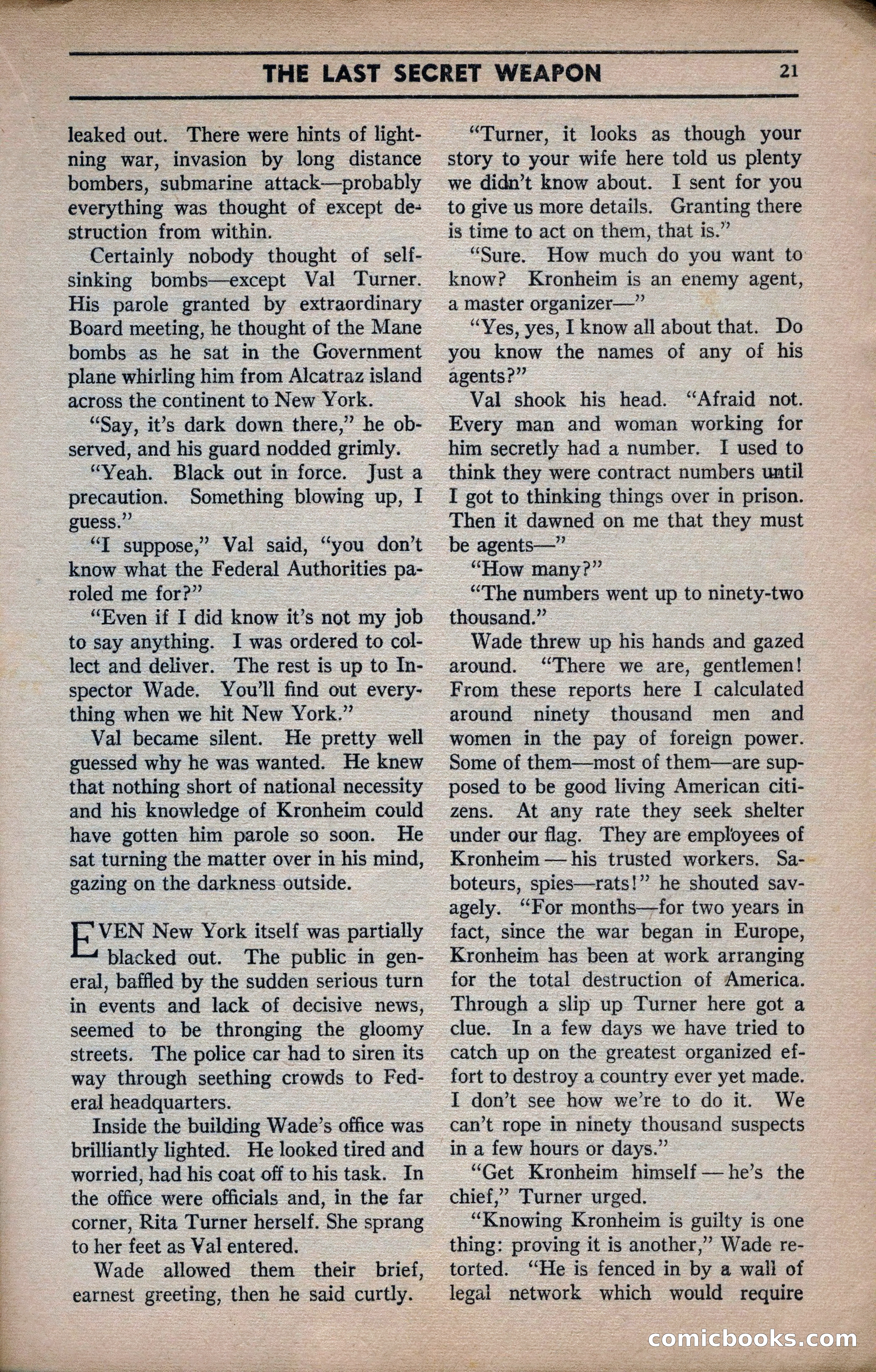 Marvel Stories, April 1941 — page 21 of 116