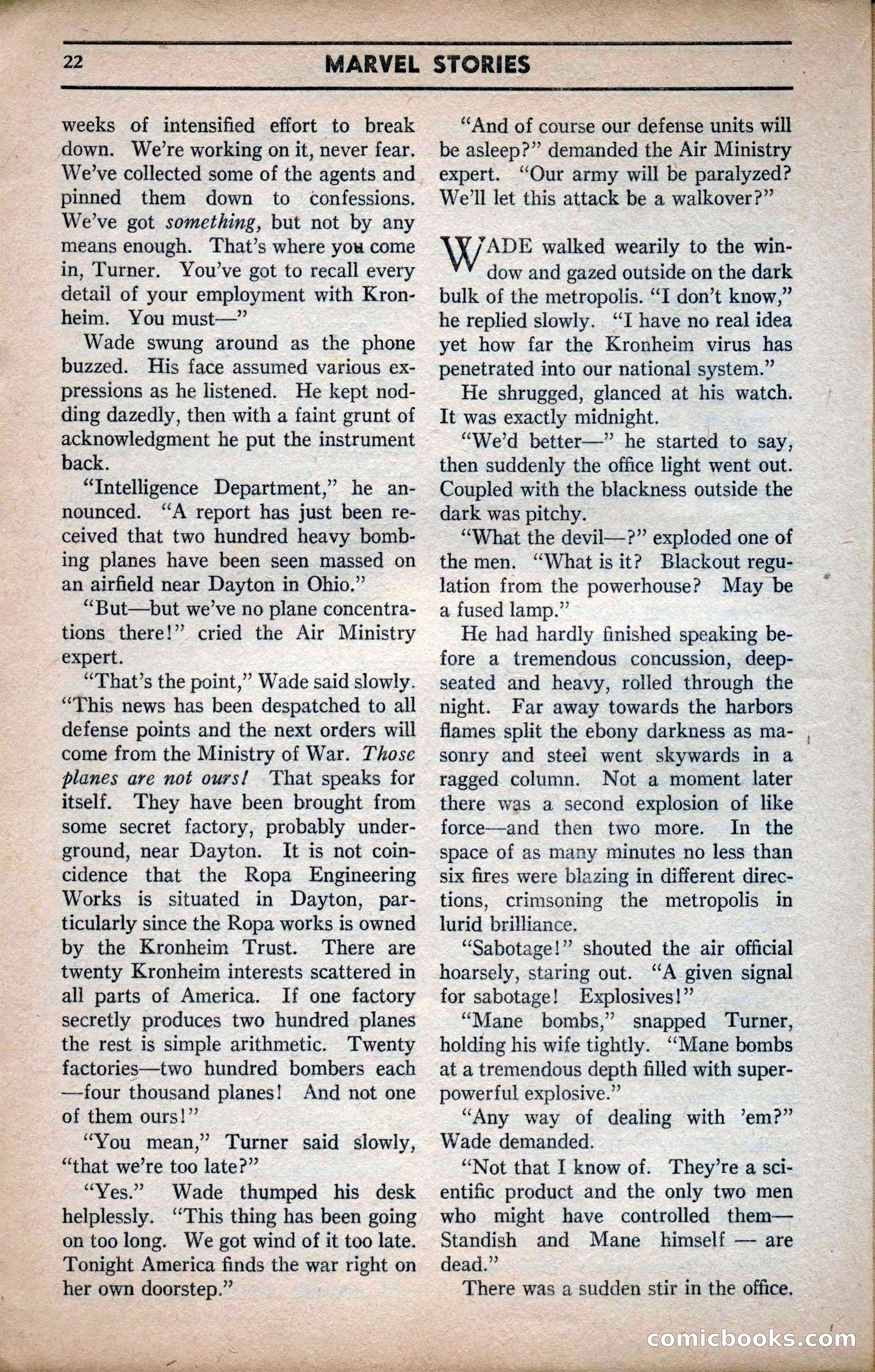 Marvel Stories, April 1941 — page 22 of 116