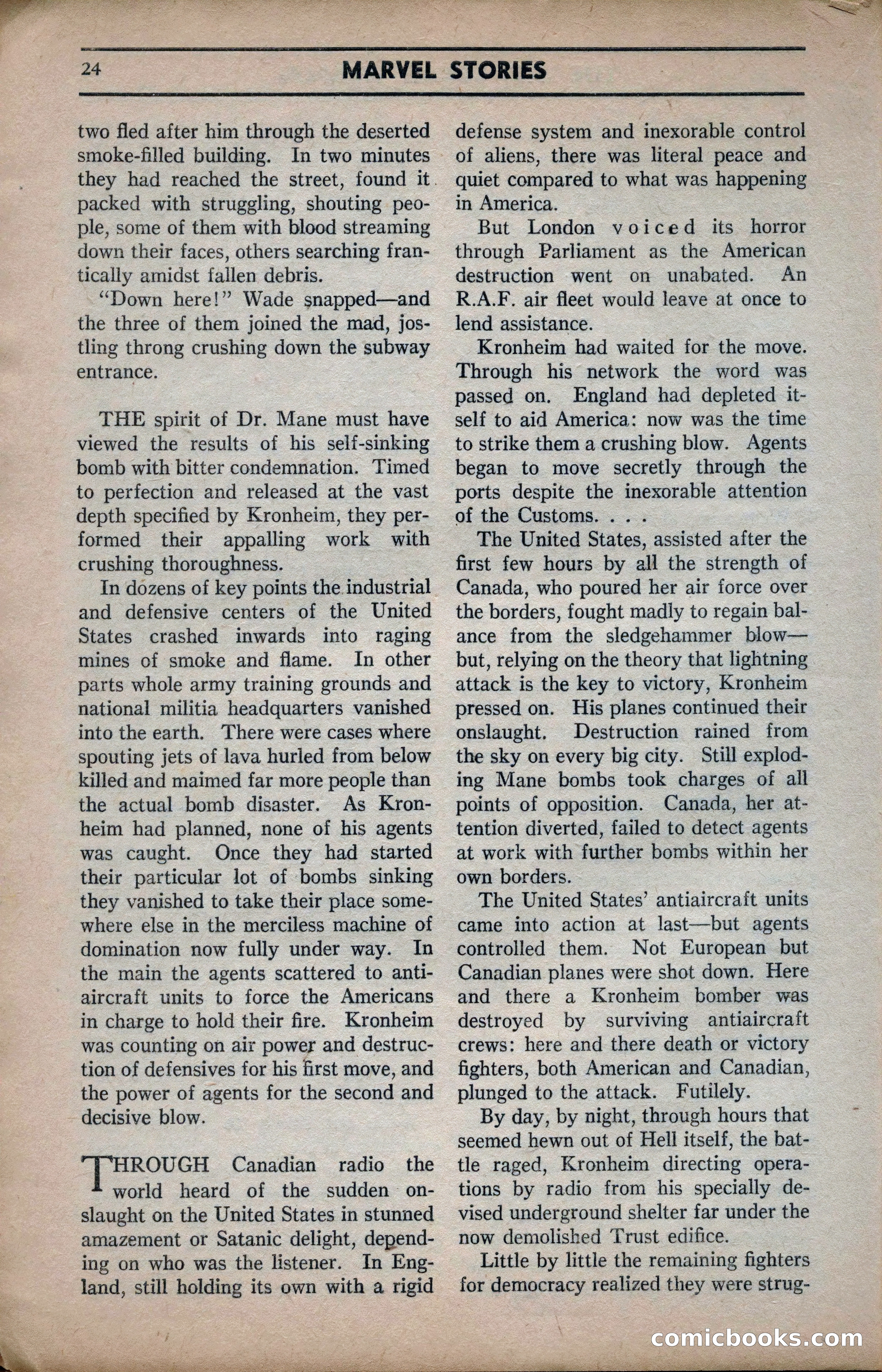 Marvel Stories, April 1941 — page 24 of 116