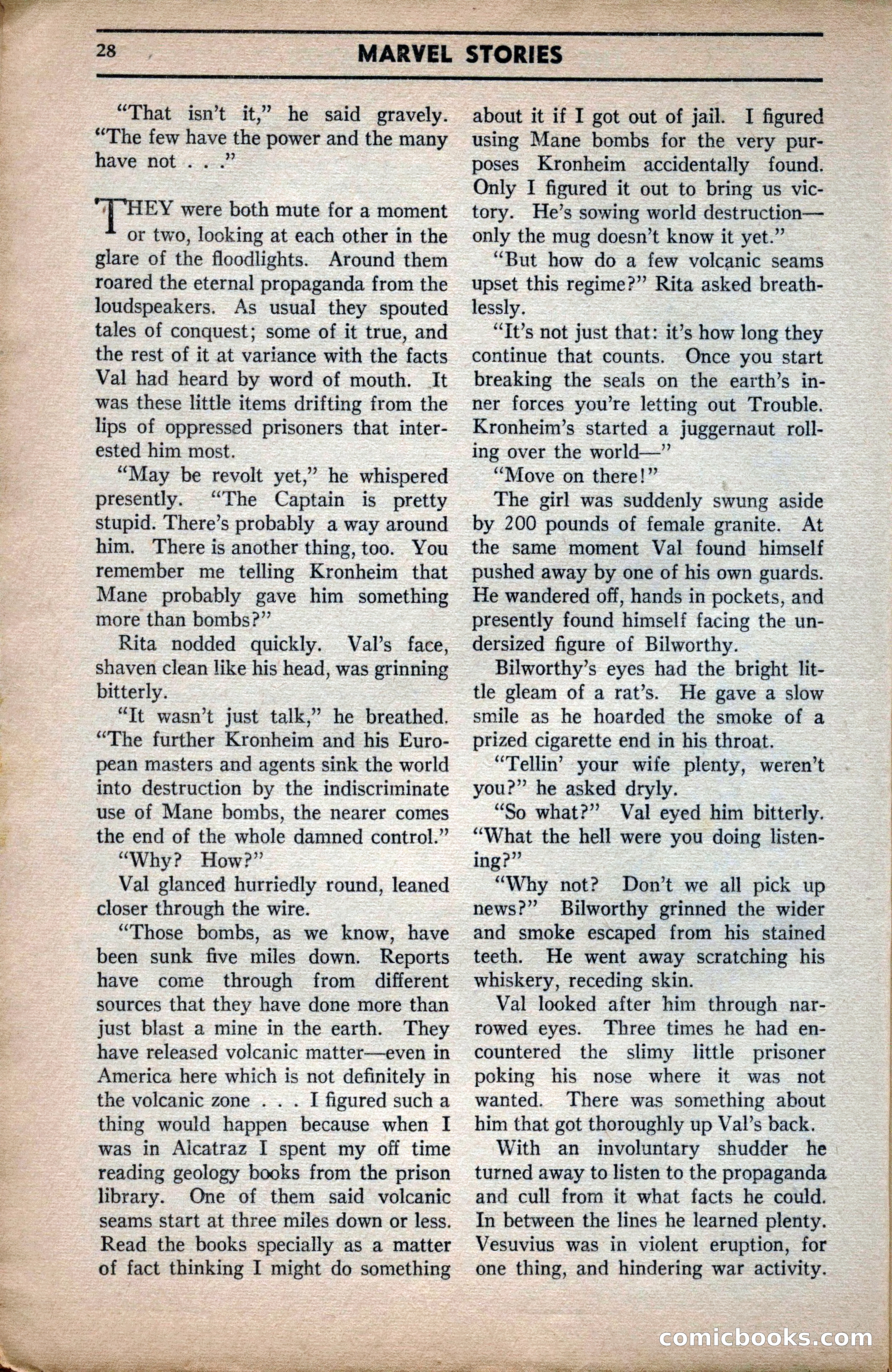 Marvel Stories, April 1941 — page 28 of 116