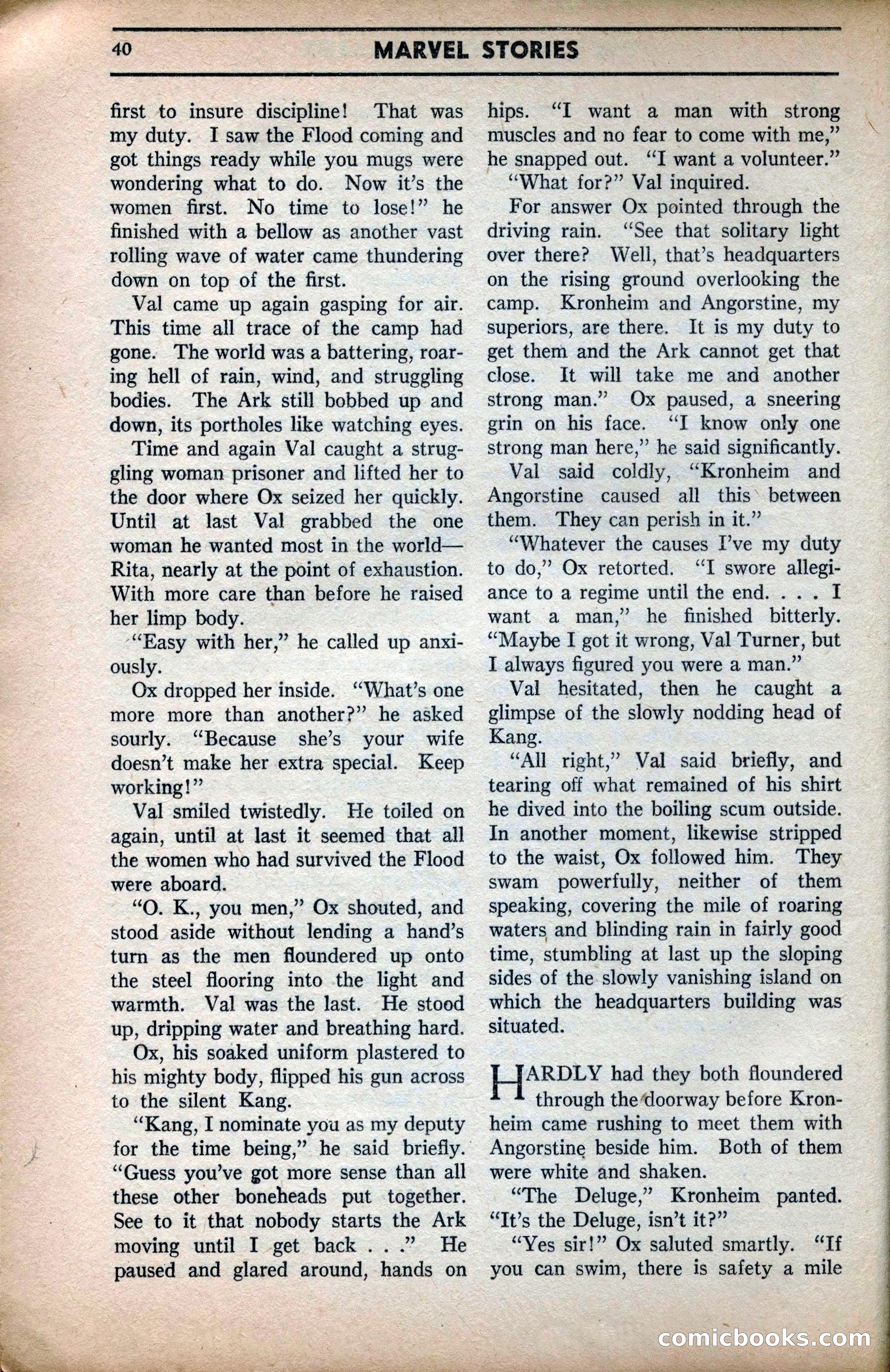 Marvel Stories, April 1941 — page 40 of 116