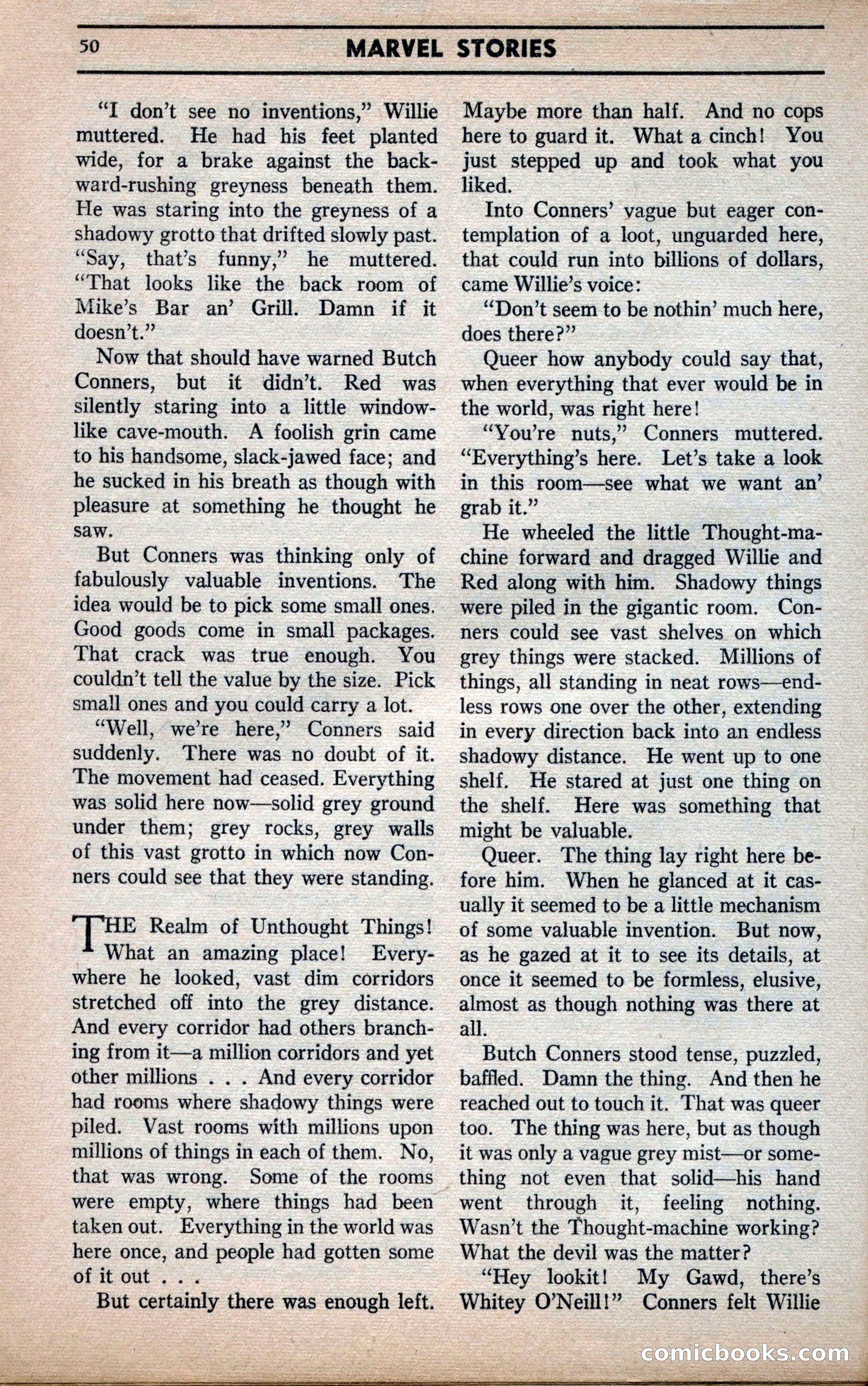 Marvel Stories, April 1941 — page 50 of 116