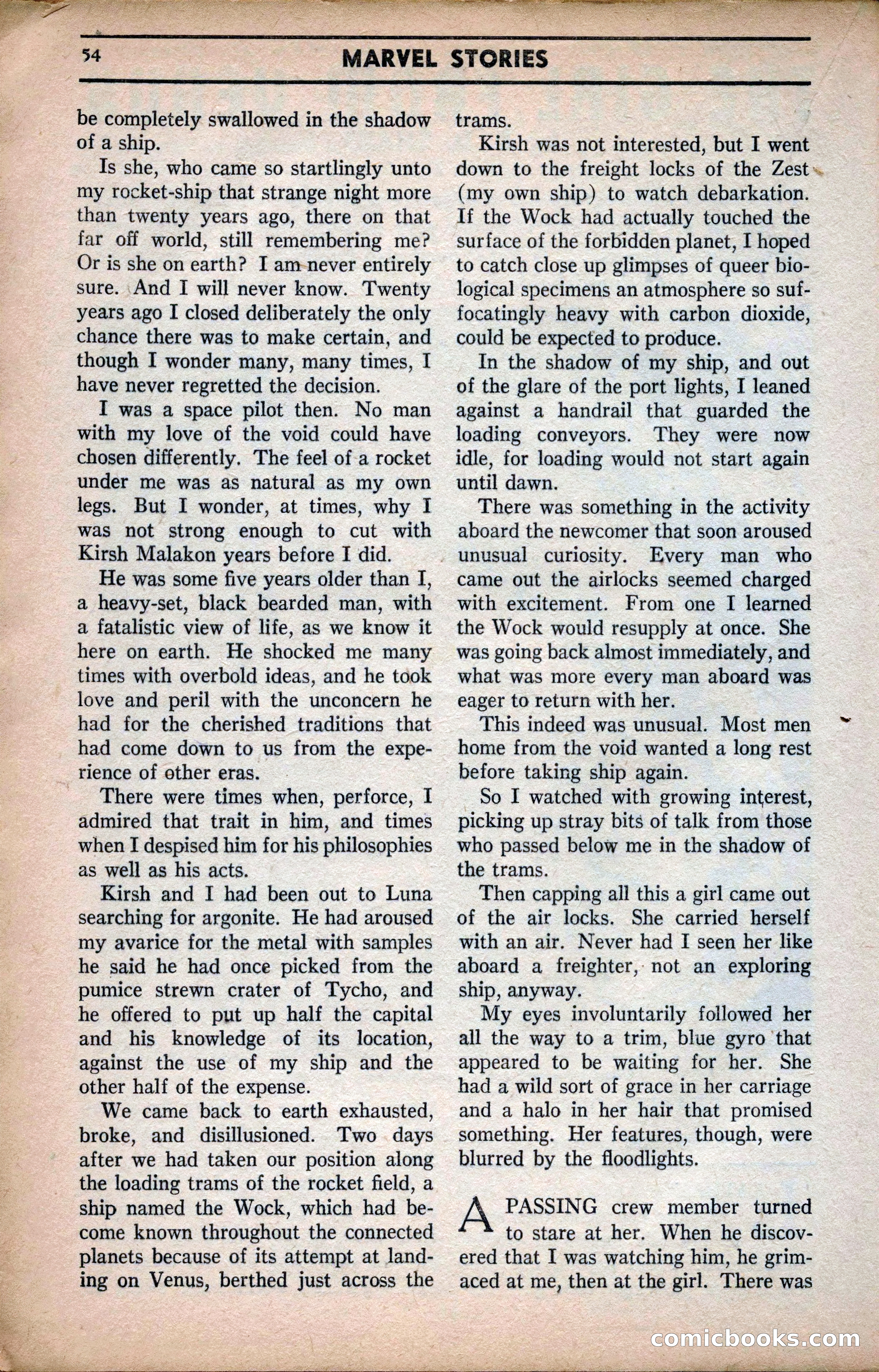 Marvel Stories, April 1941 — page 54 of 116