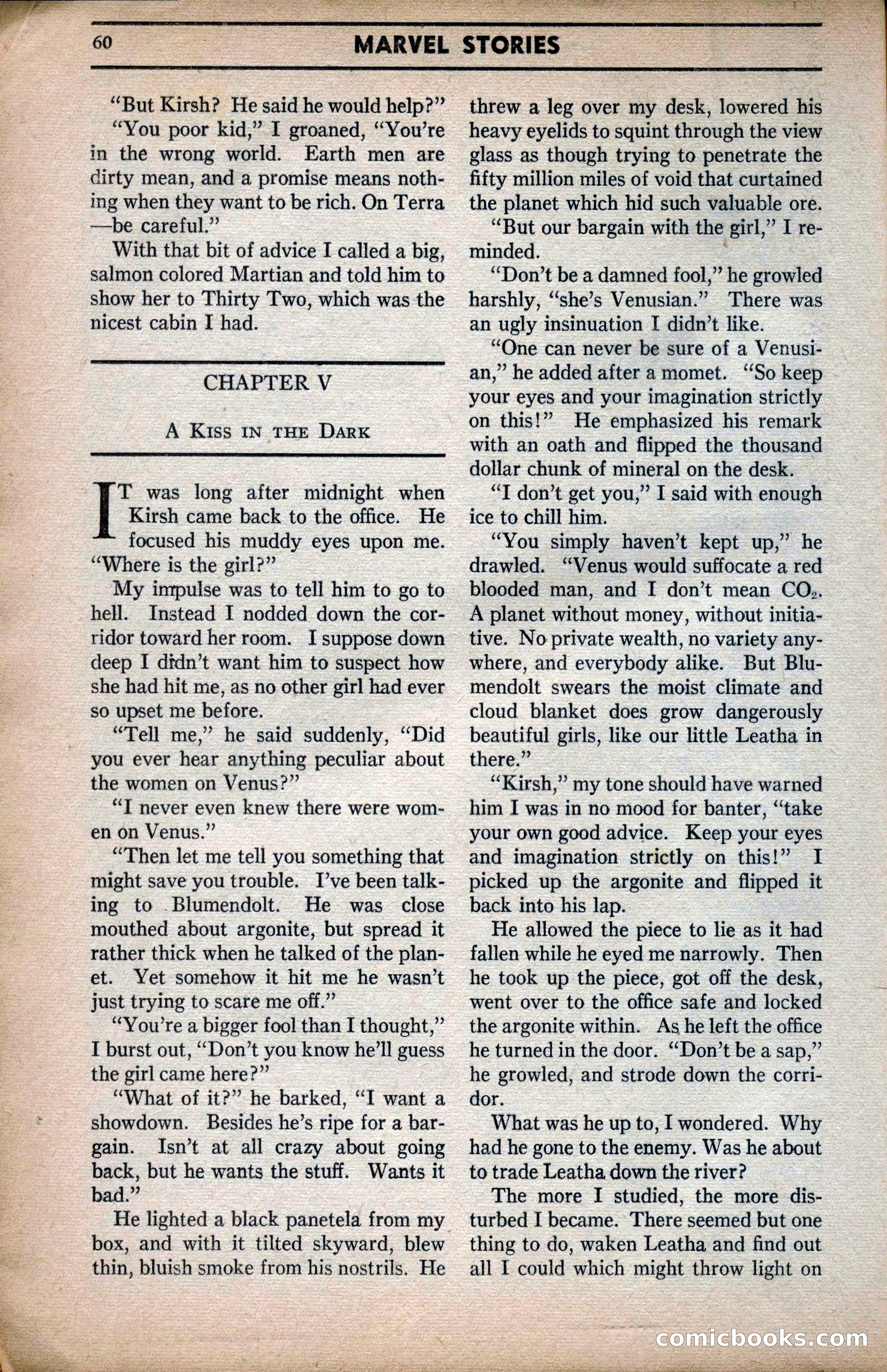 Marvel Stories, April 1941 — page 60 of 116