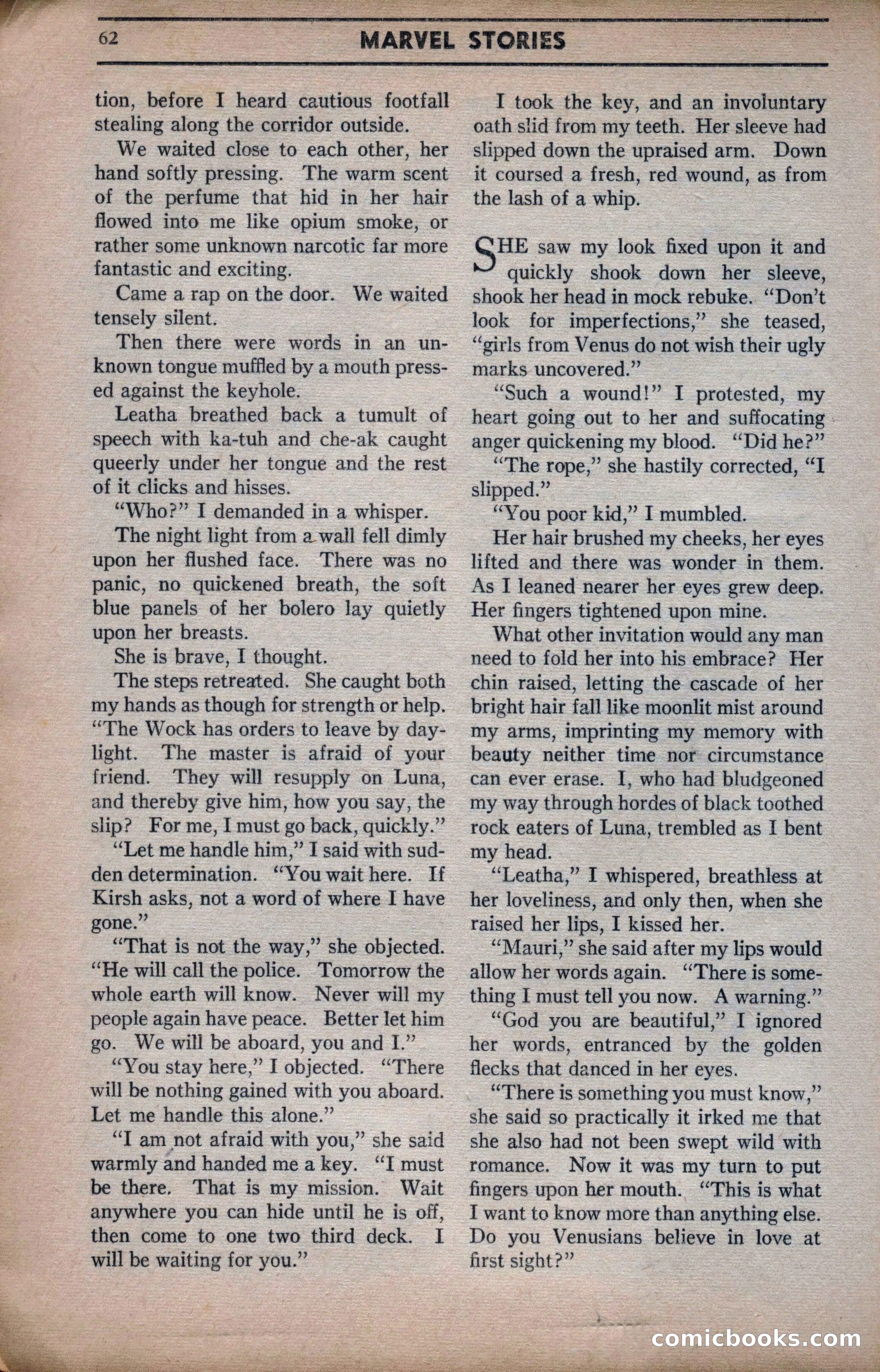 Marvel Stories, April 1941 — page 62 of 116