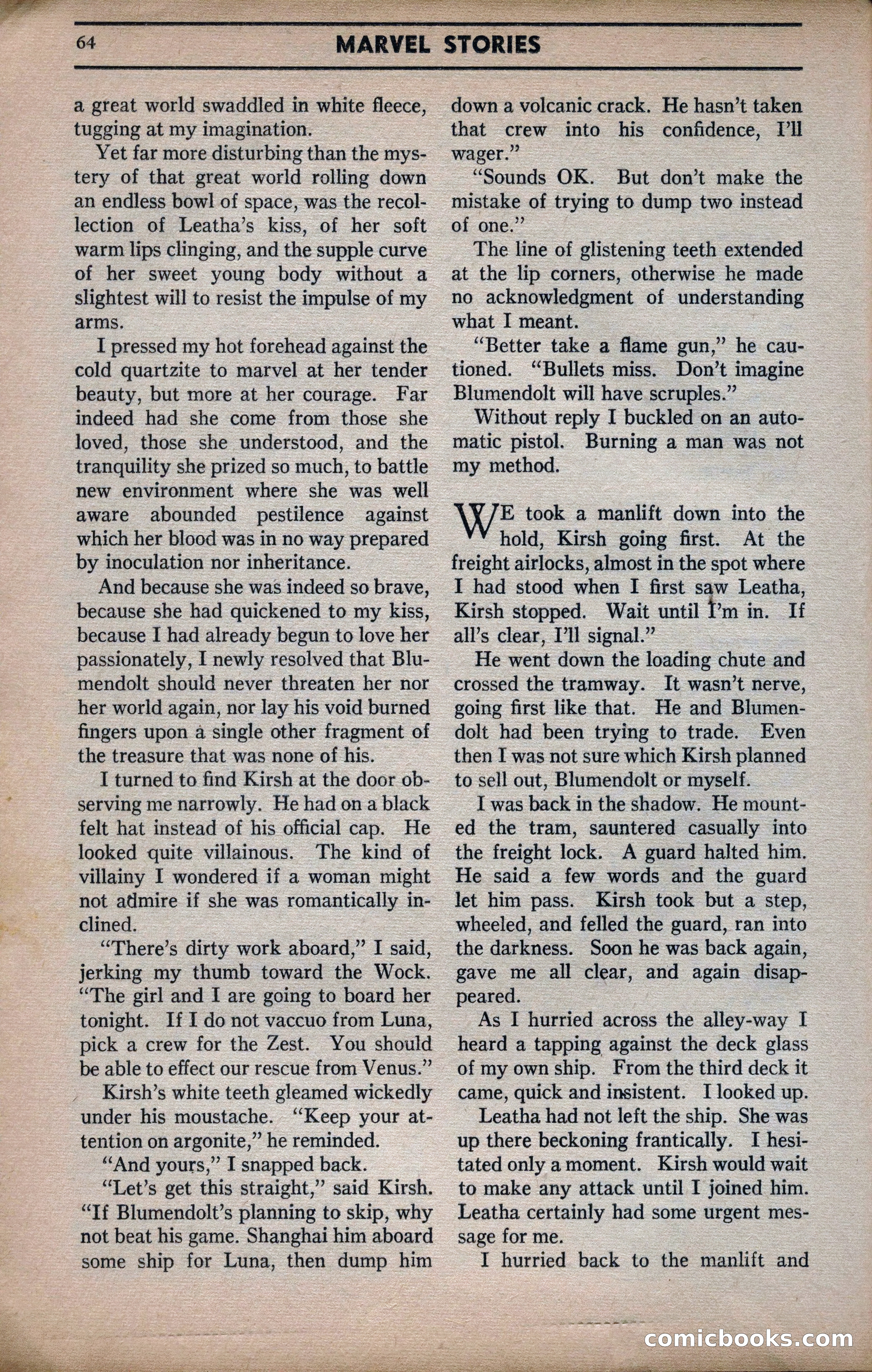 Marvel Stories, April 1941 — page 64 of 116