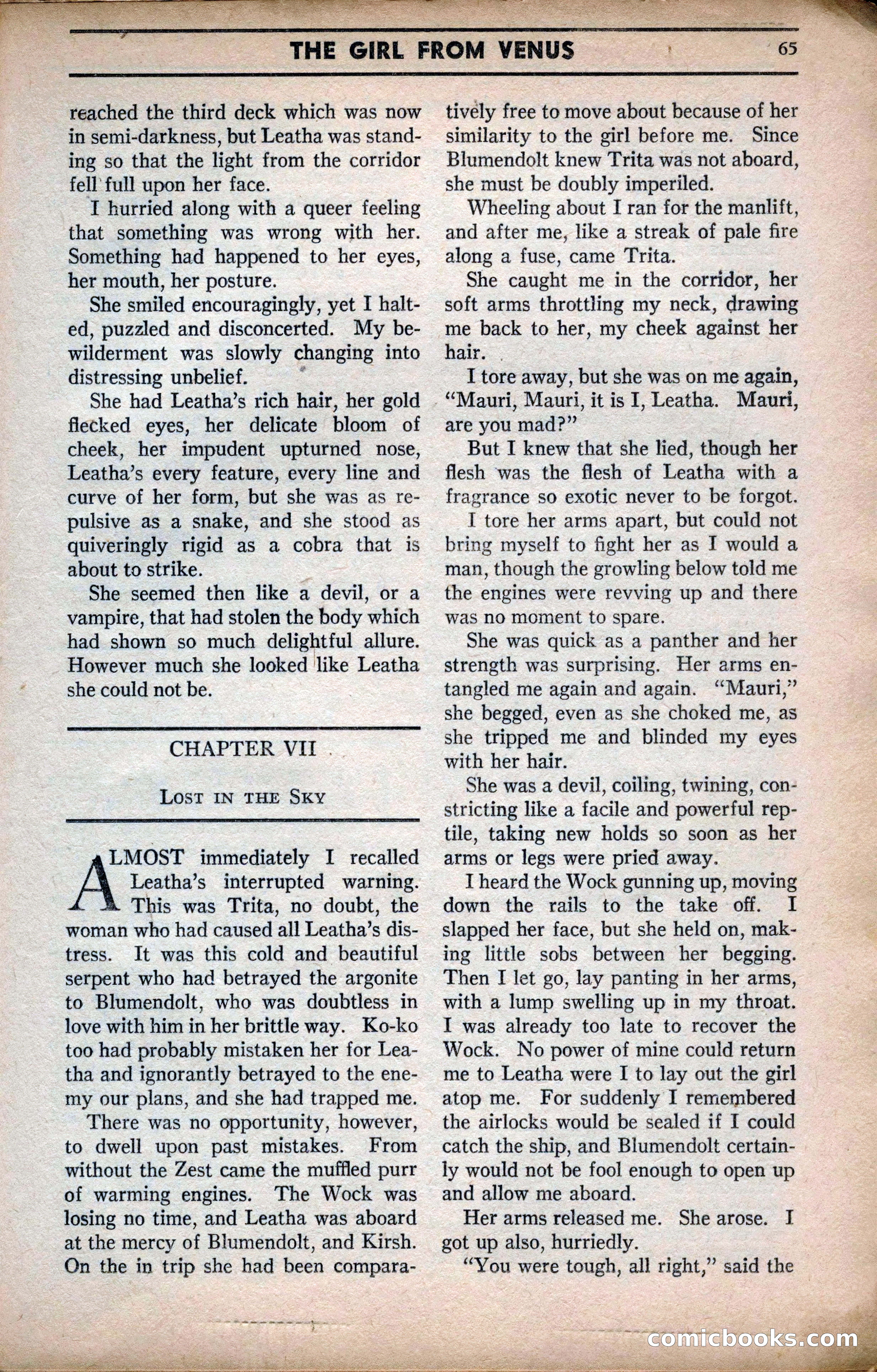 Marvel Stories, April 1941 — page 65 of 116