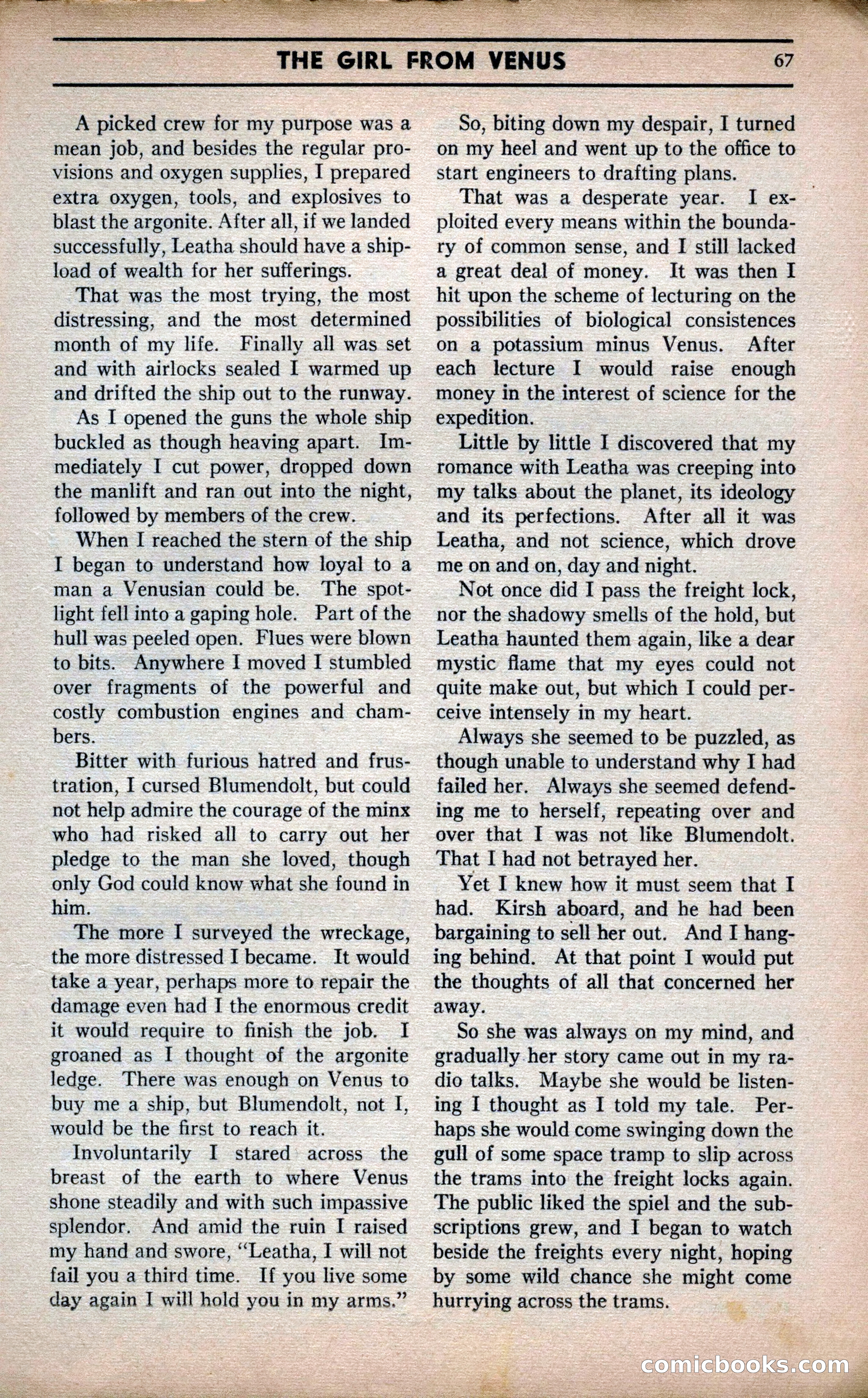 Marvel Stories, April 1941 — page 67 of 116