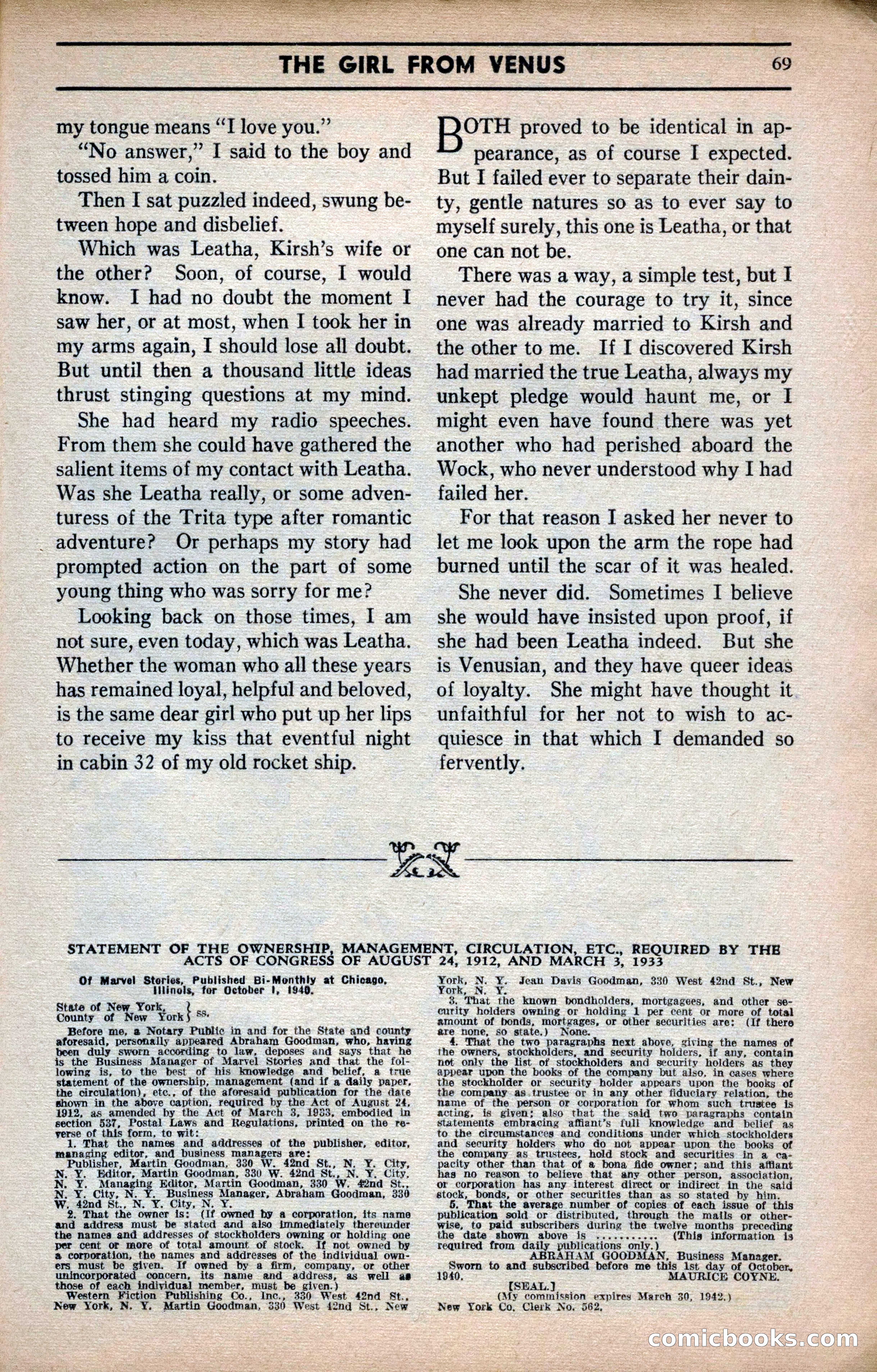 Marvel Stories, April 1941 — page 69 of 116