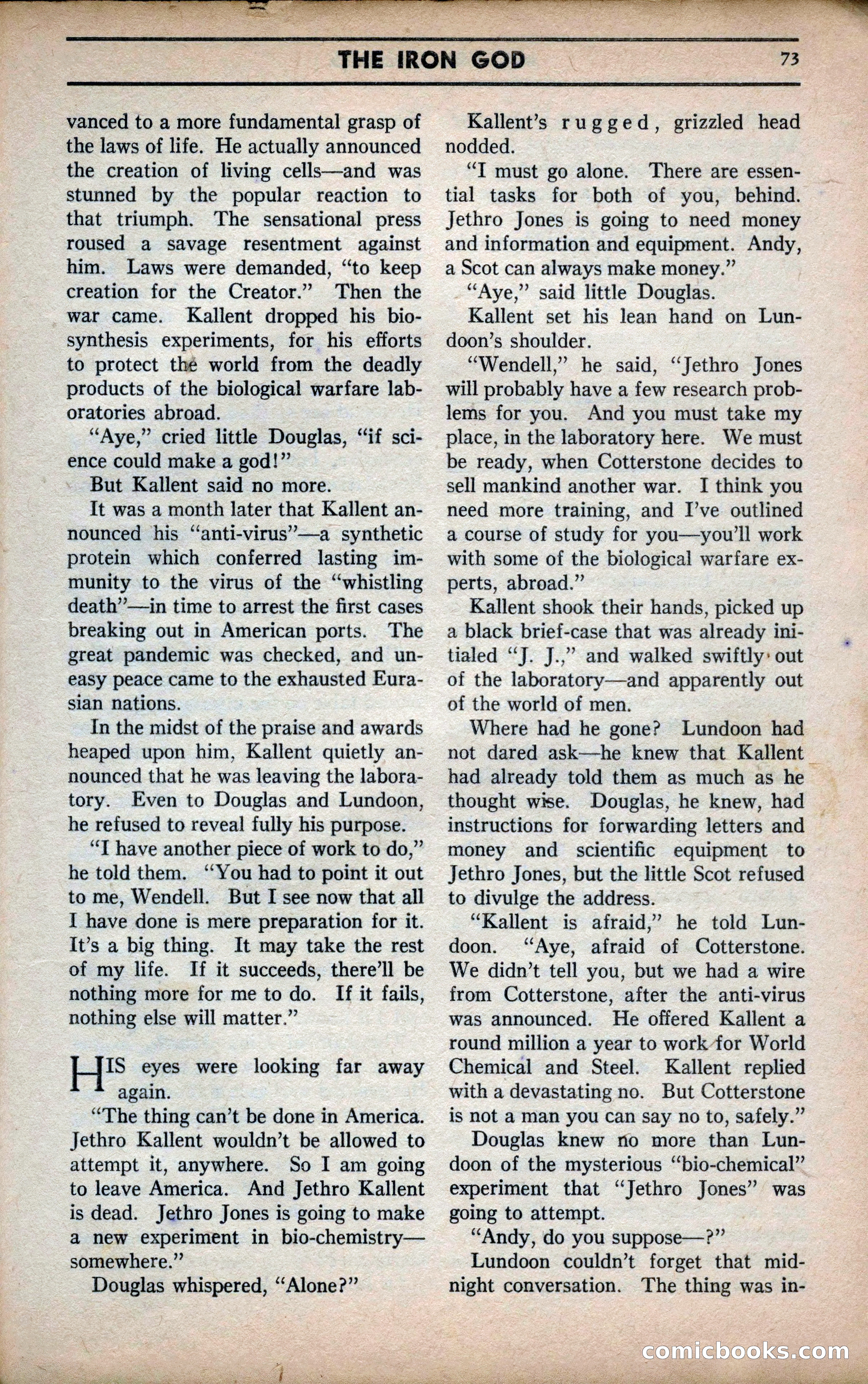 Marvel Stories, April 1941 — page 73 of 116