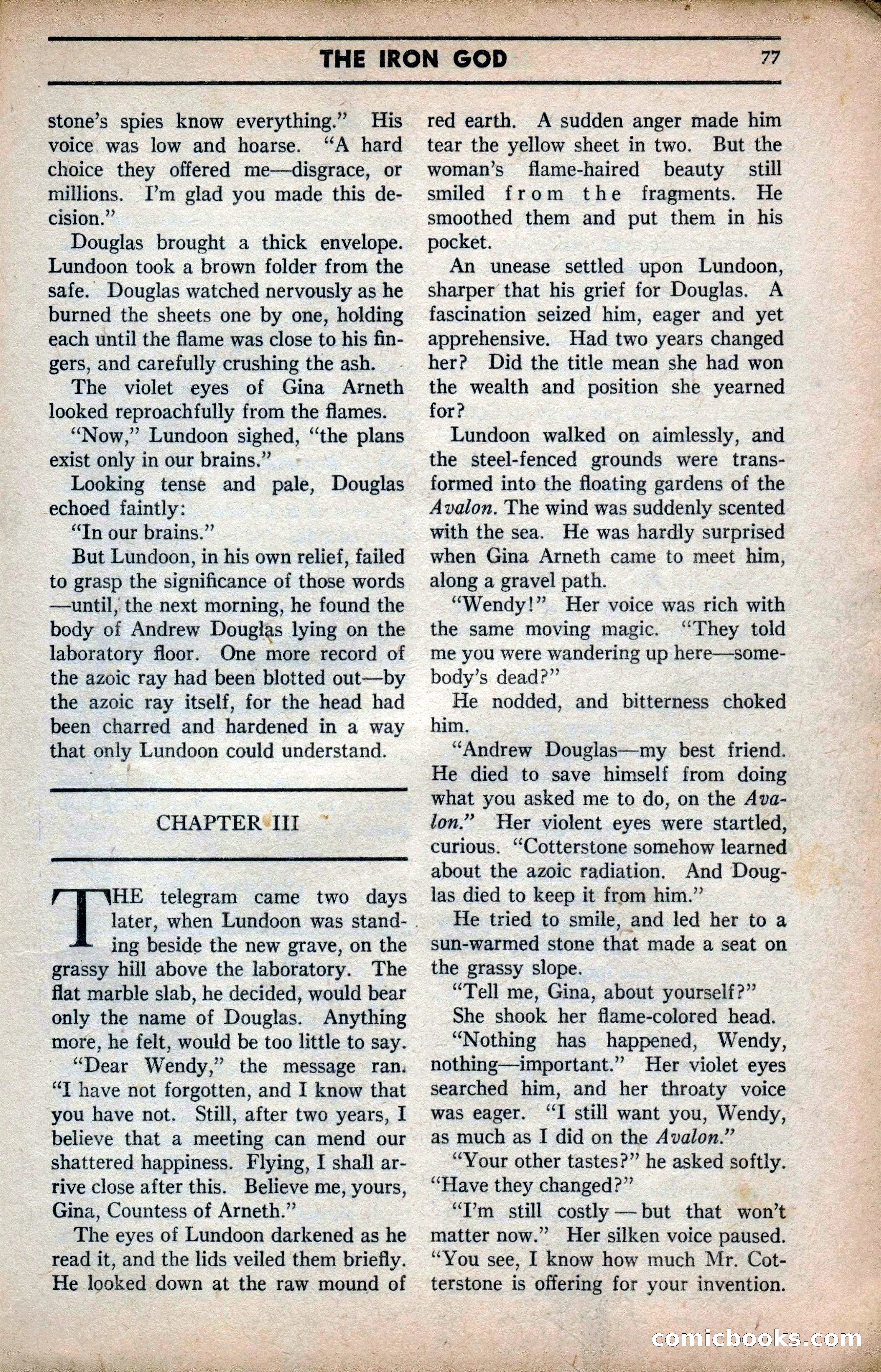 Marvel Stories, April 1941 — page 77 of 116
