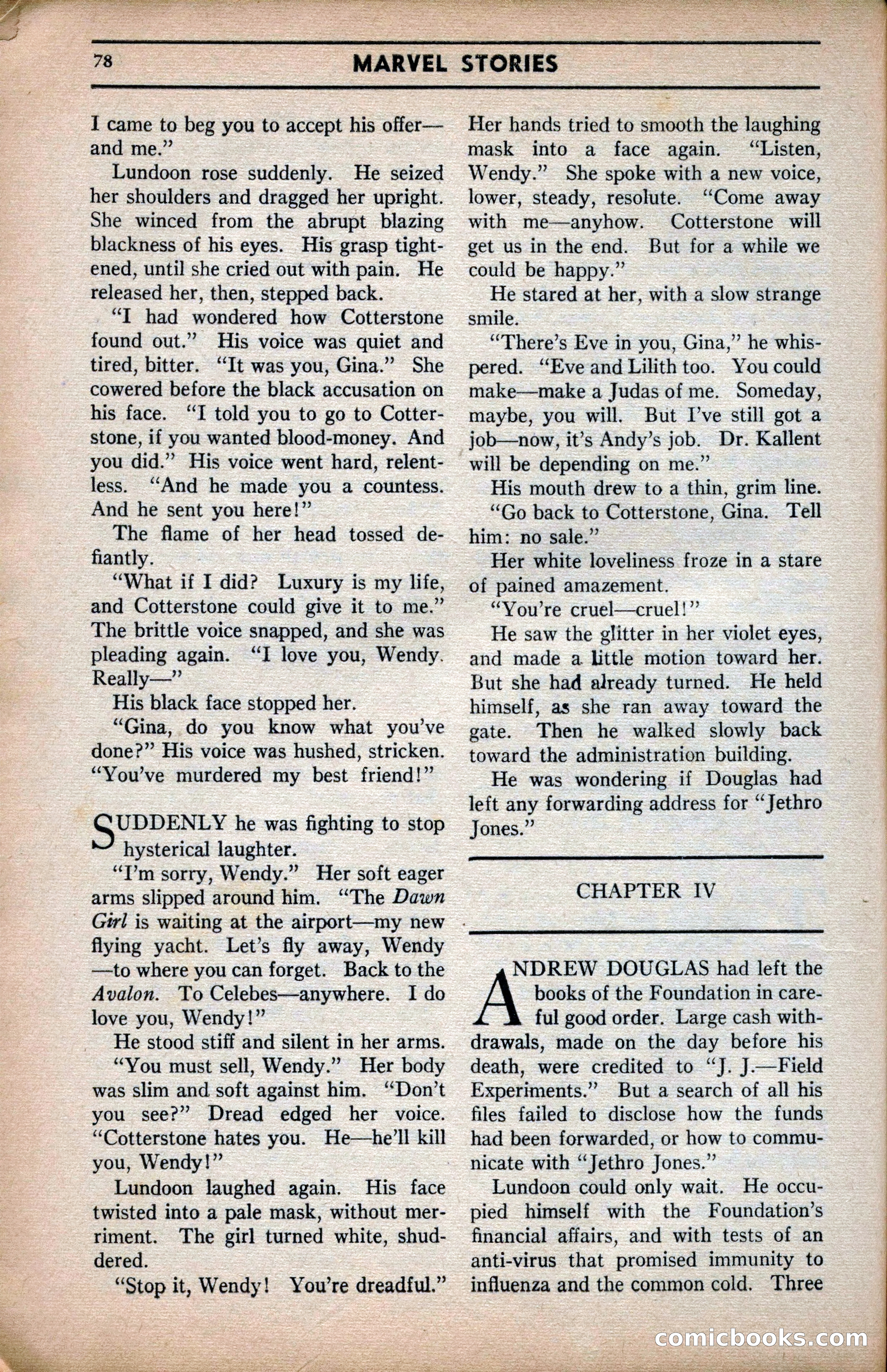 Marvel Stories, April 1941 — page 78 of 116