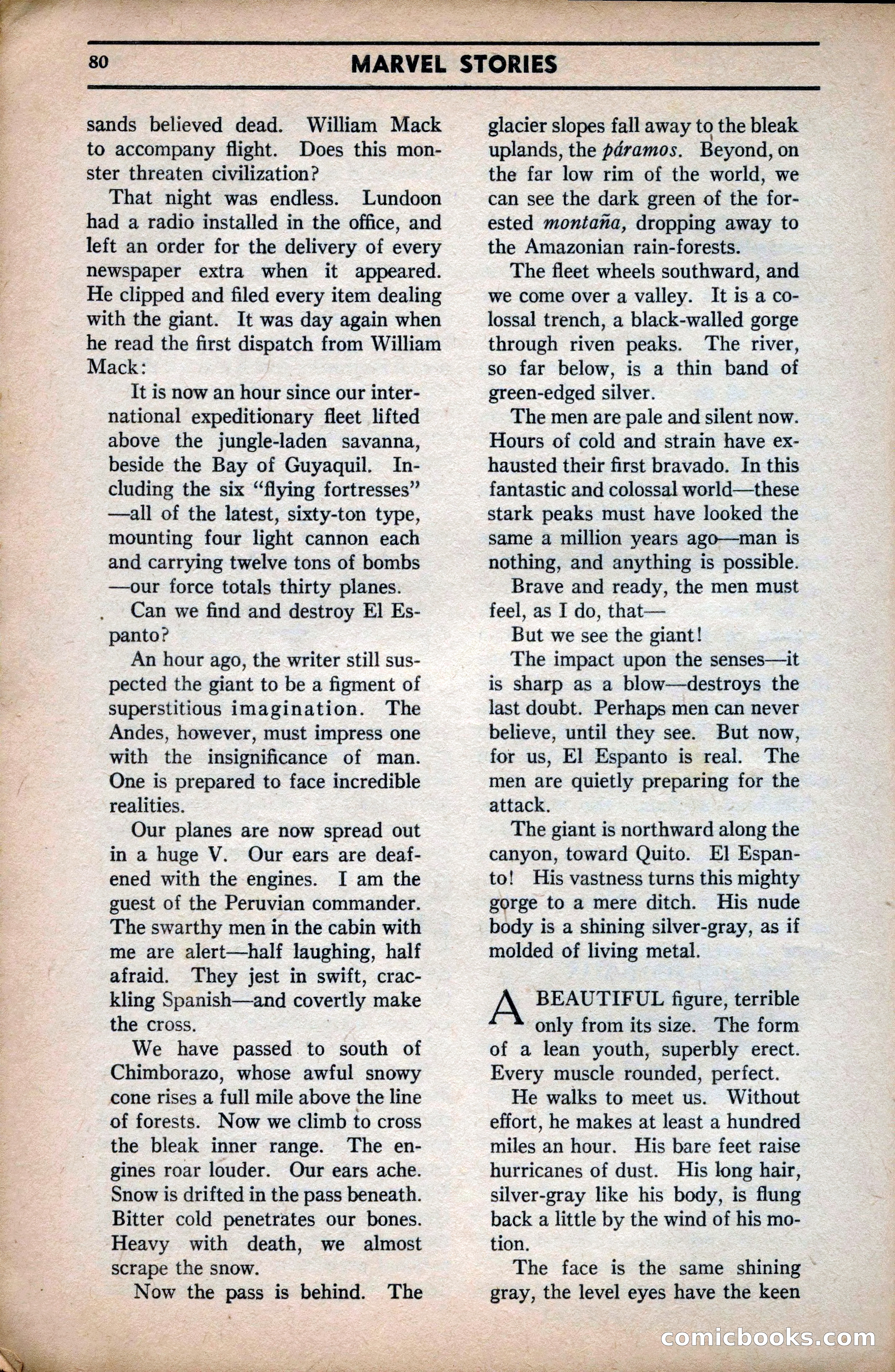 Marvel Stories, April 1941 — page 80 of 116