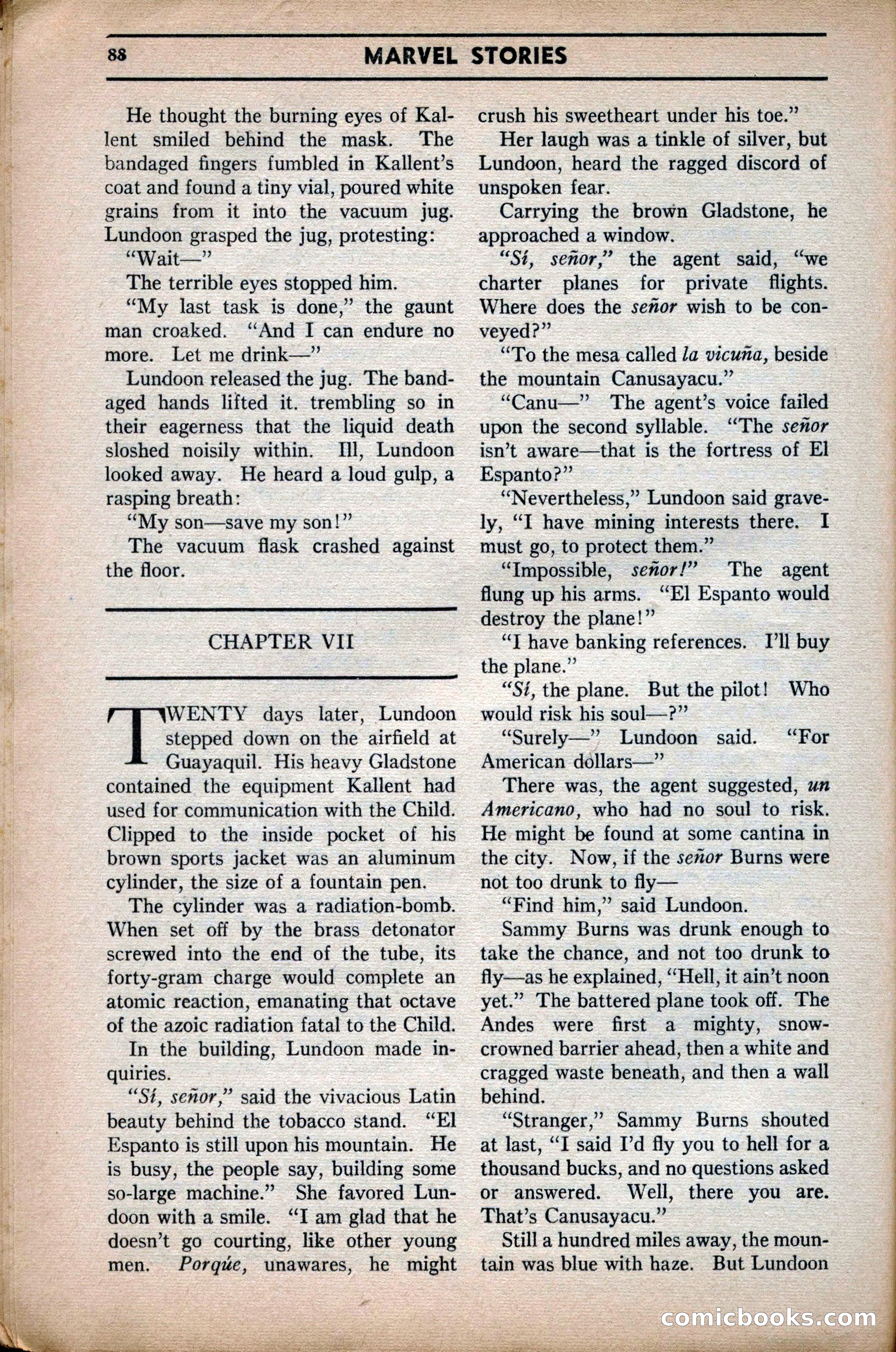 Marvel Stories, April 1941 — page 88 of 116