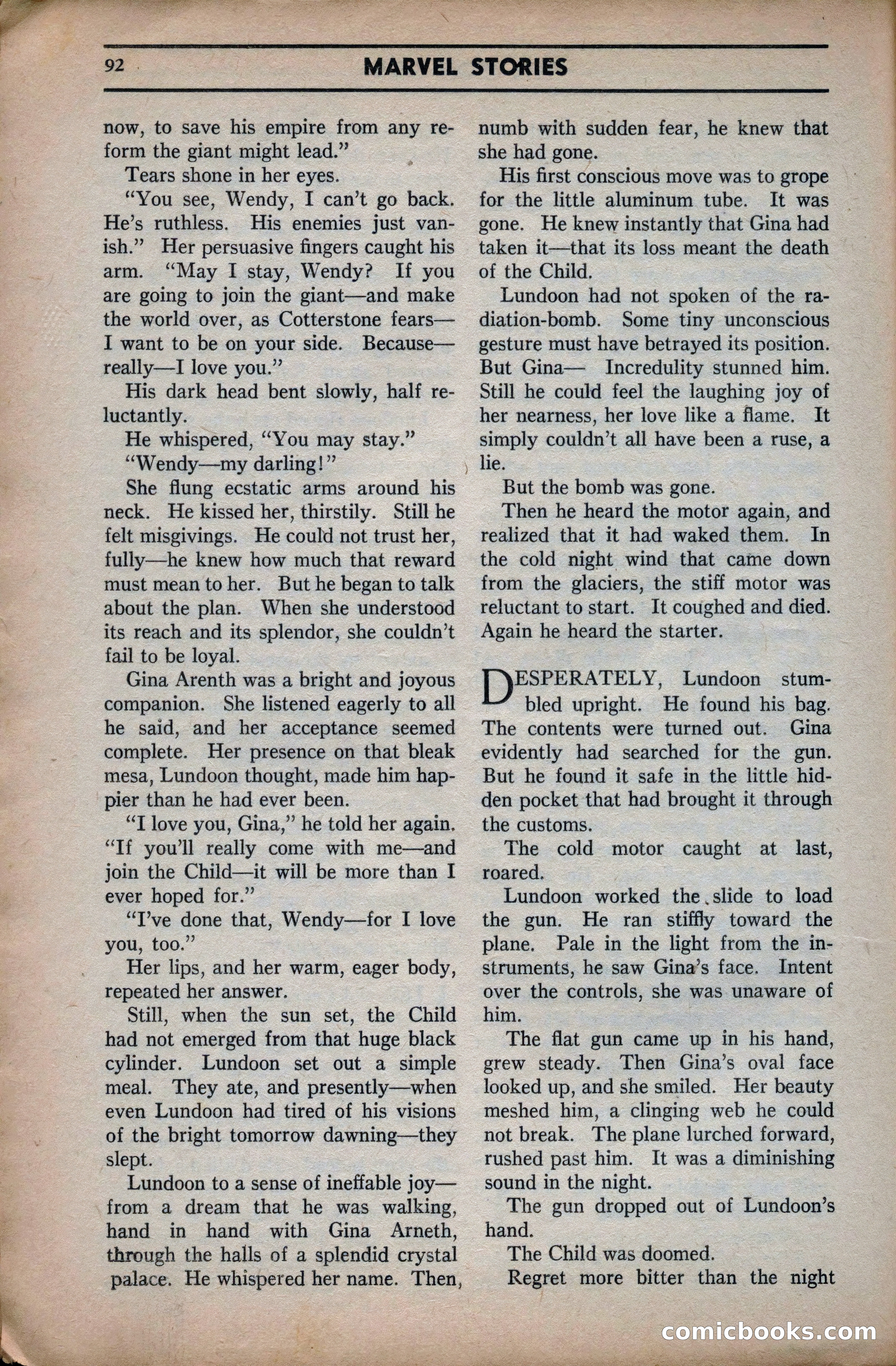 Marvel Stories, April 1941 — page 92 of 116
