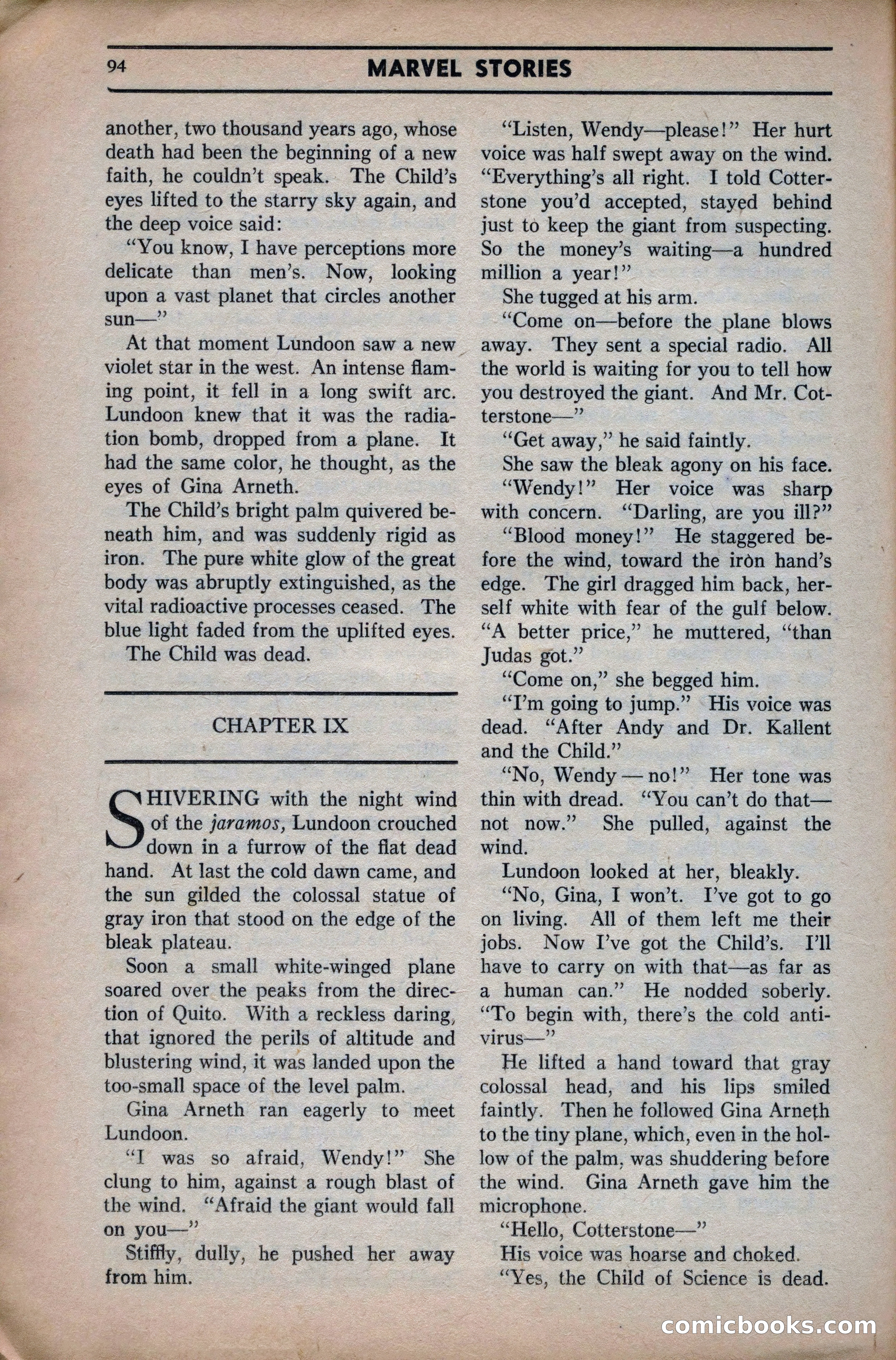 Marvel Stories, April 1941 — page 94 of 116