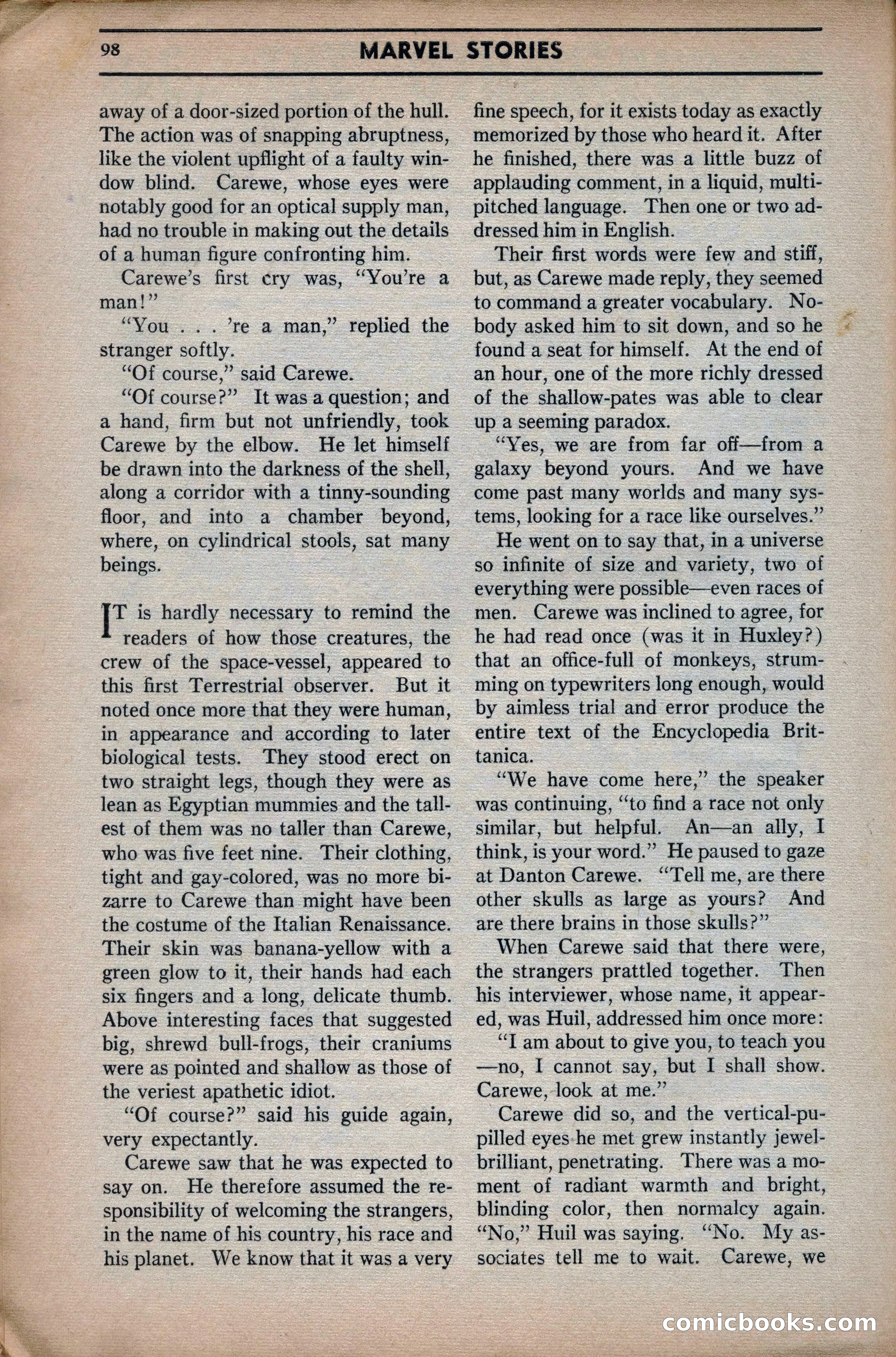 Marvel Stories, April 1941 — page 98 of 116