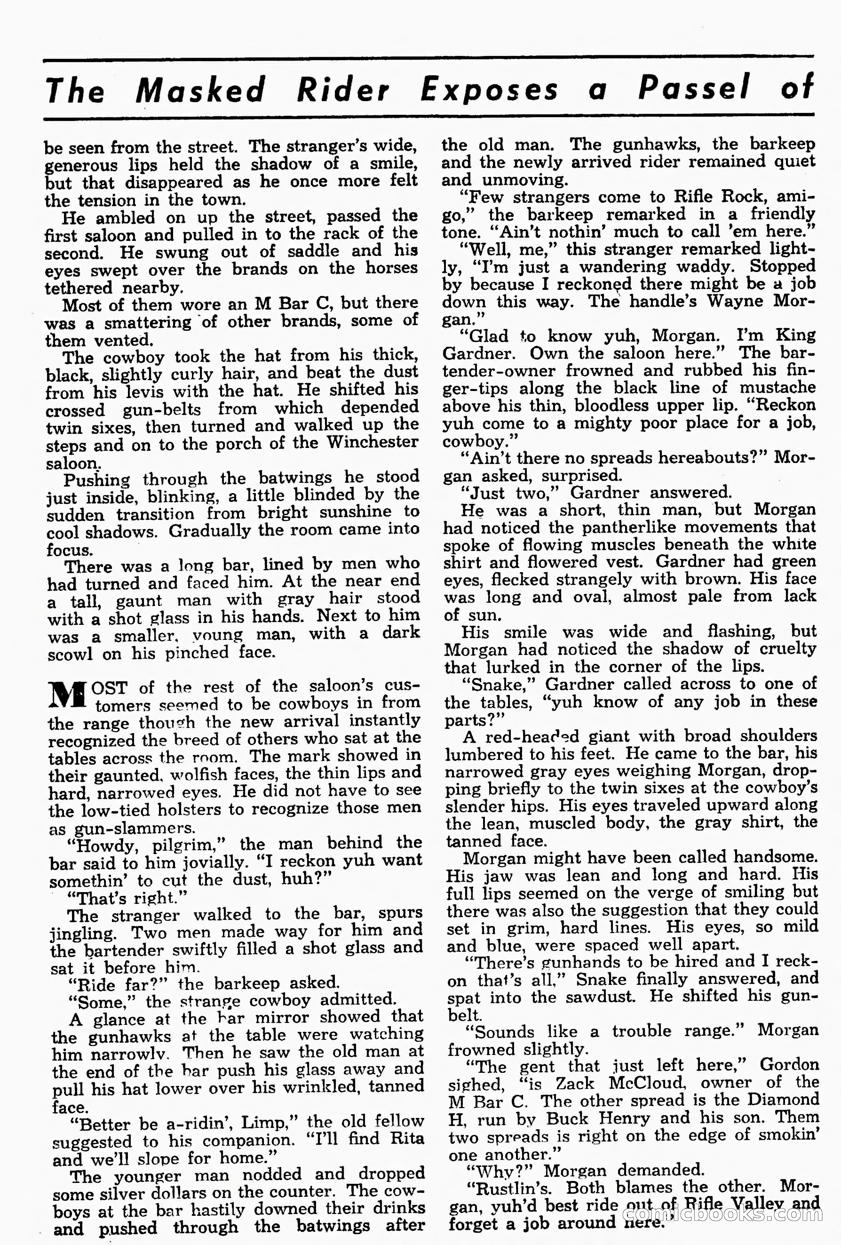 Masked Rider Western, Winter Issue — page 24 of 168