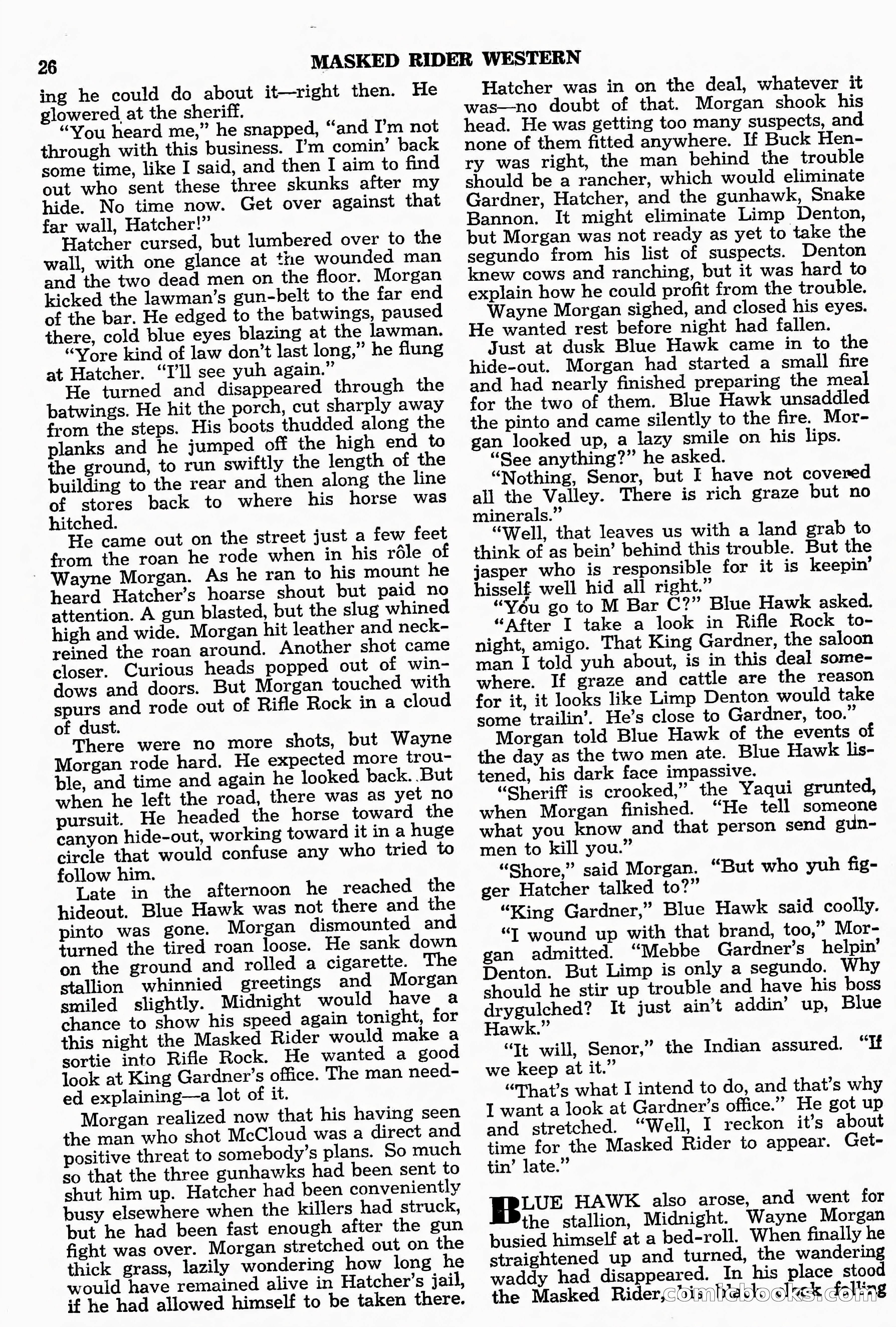 Masked Rider Western, Winter Issue — page 52 of 168