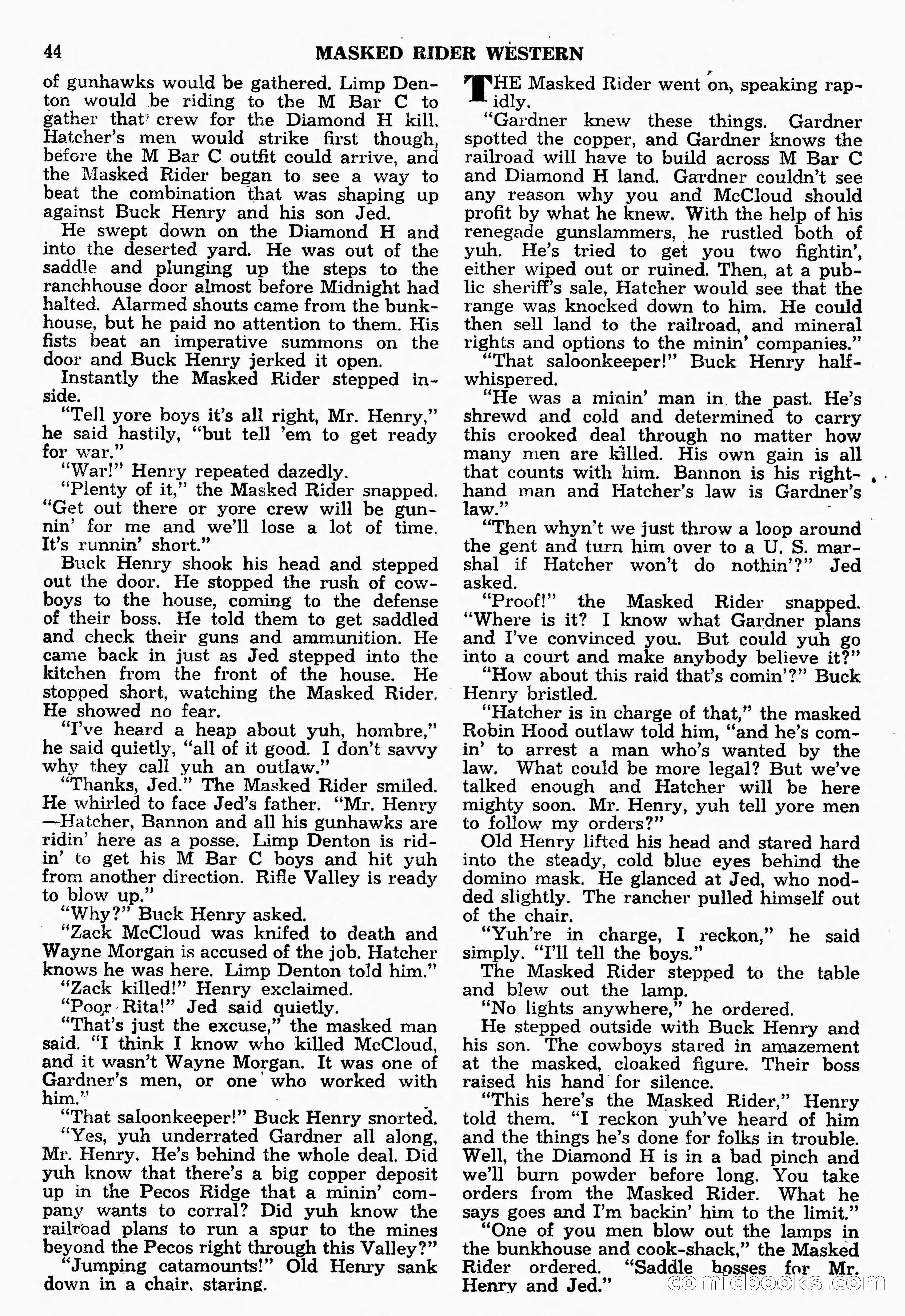 Masked Rider Western, Winter Issue — page 88 of 168