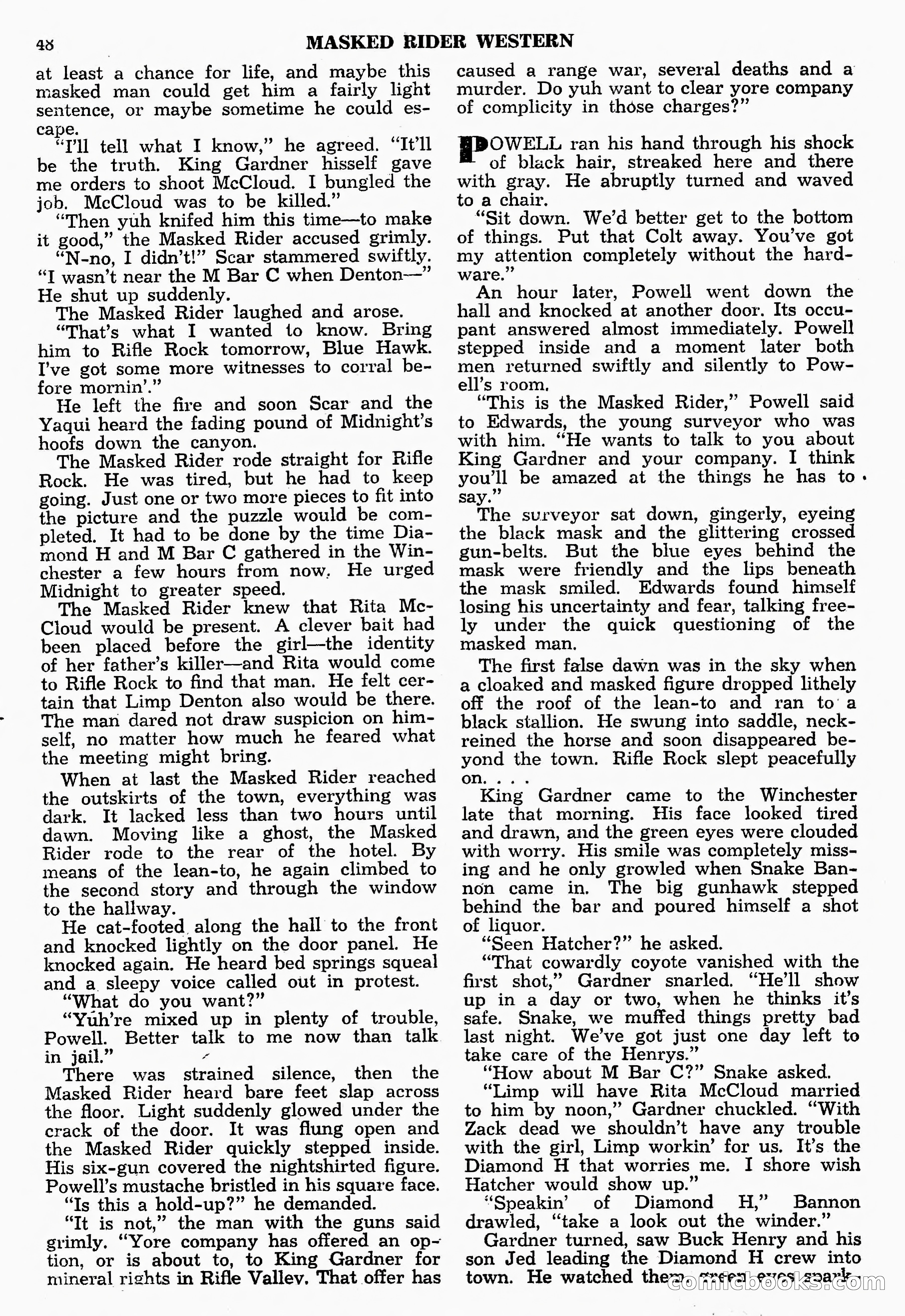 Masked Rider Western, Winter Issue — page 95 of 168