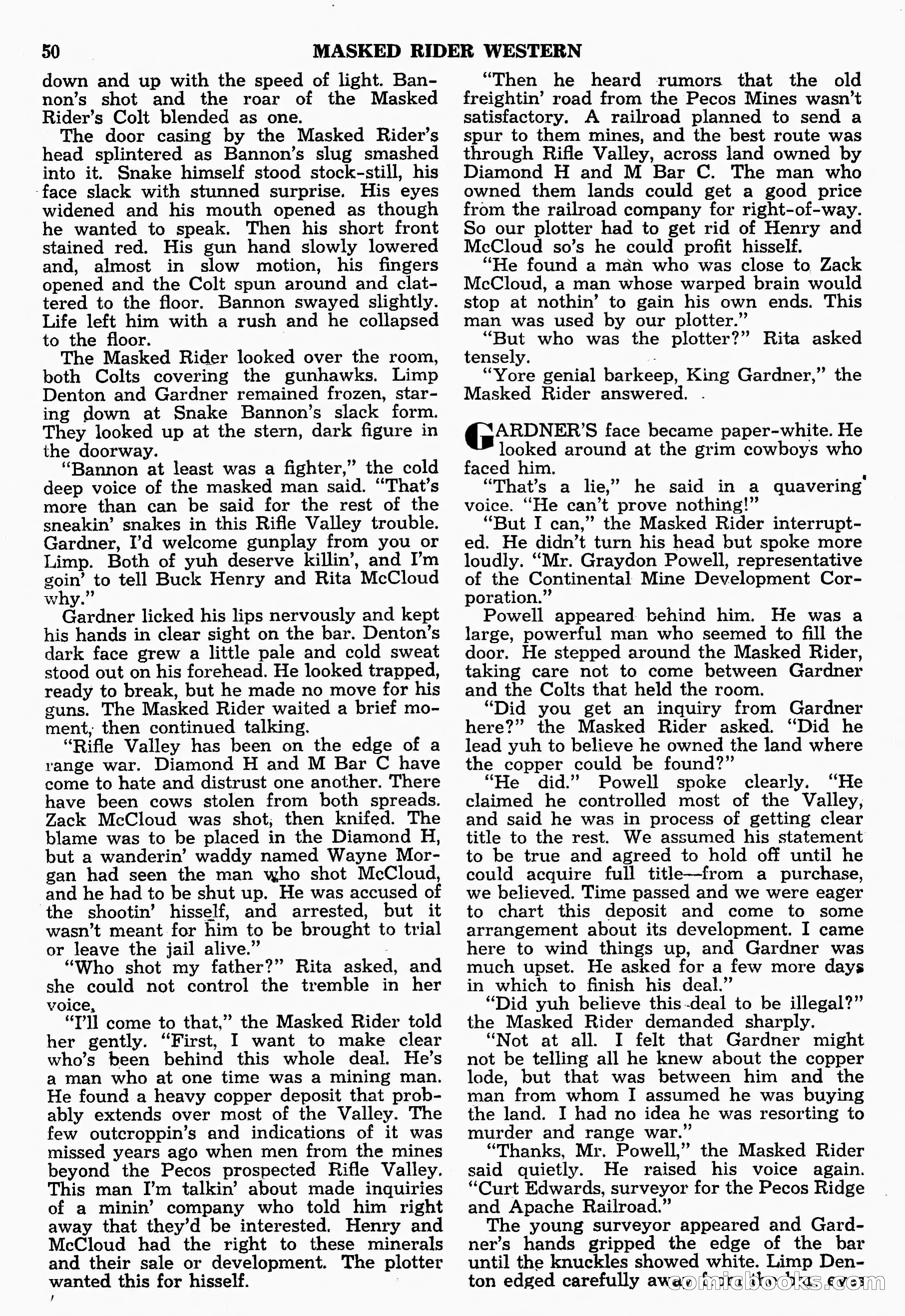 Masked Rider Western, Winter Issue — page 99 of 168