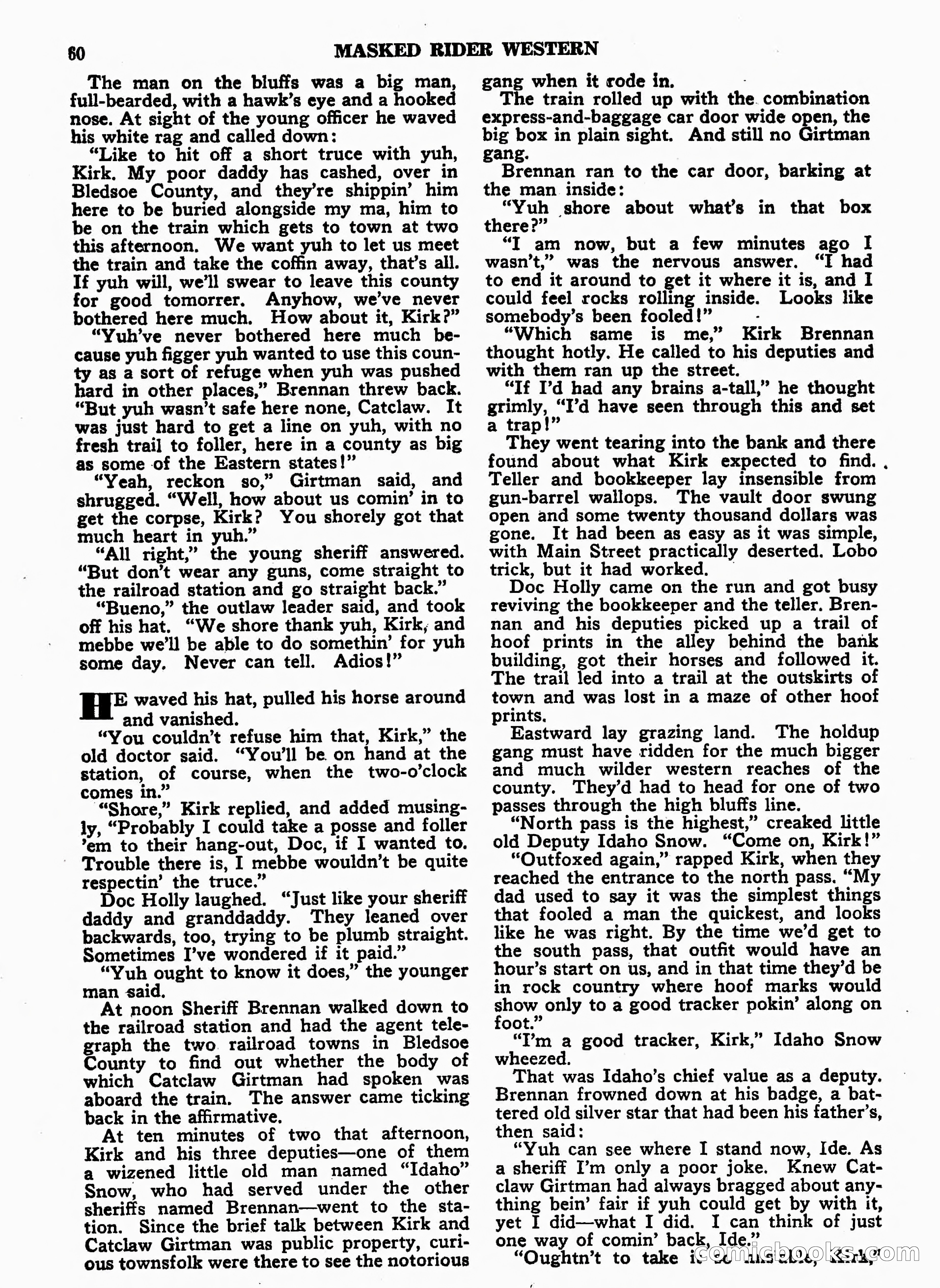 Masked Rider Western, Winter Issue — page 120 of 168