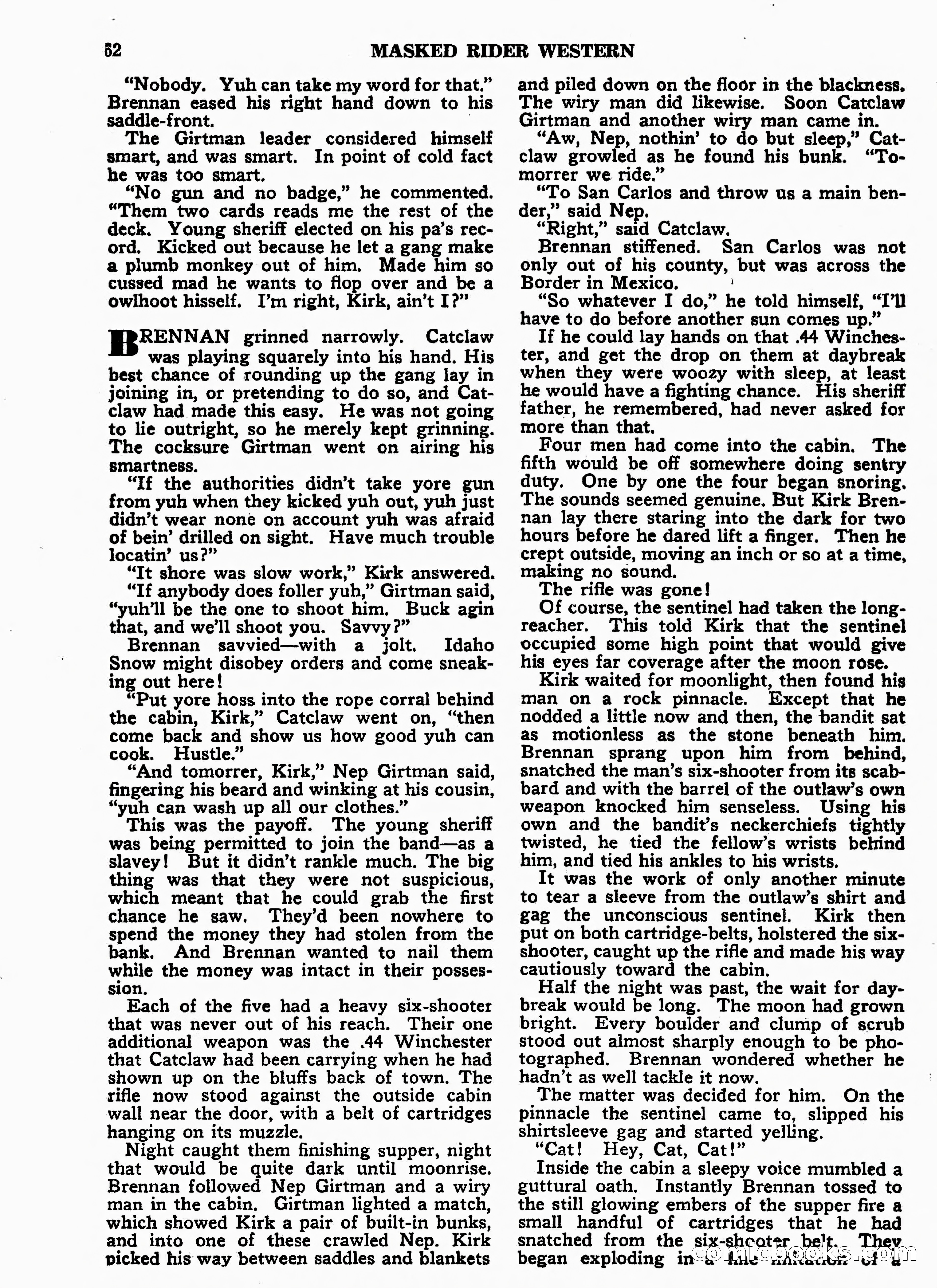 Masked Rider Western, Winter Issue — page 123 of 168