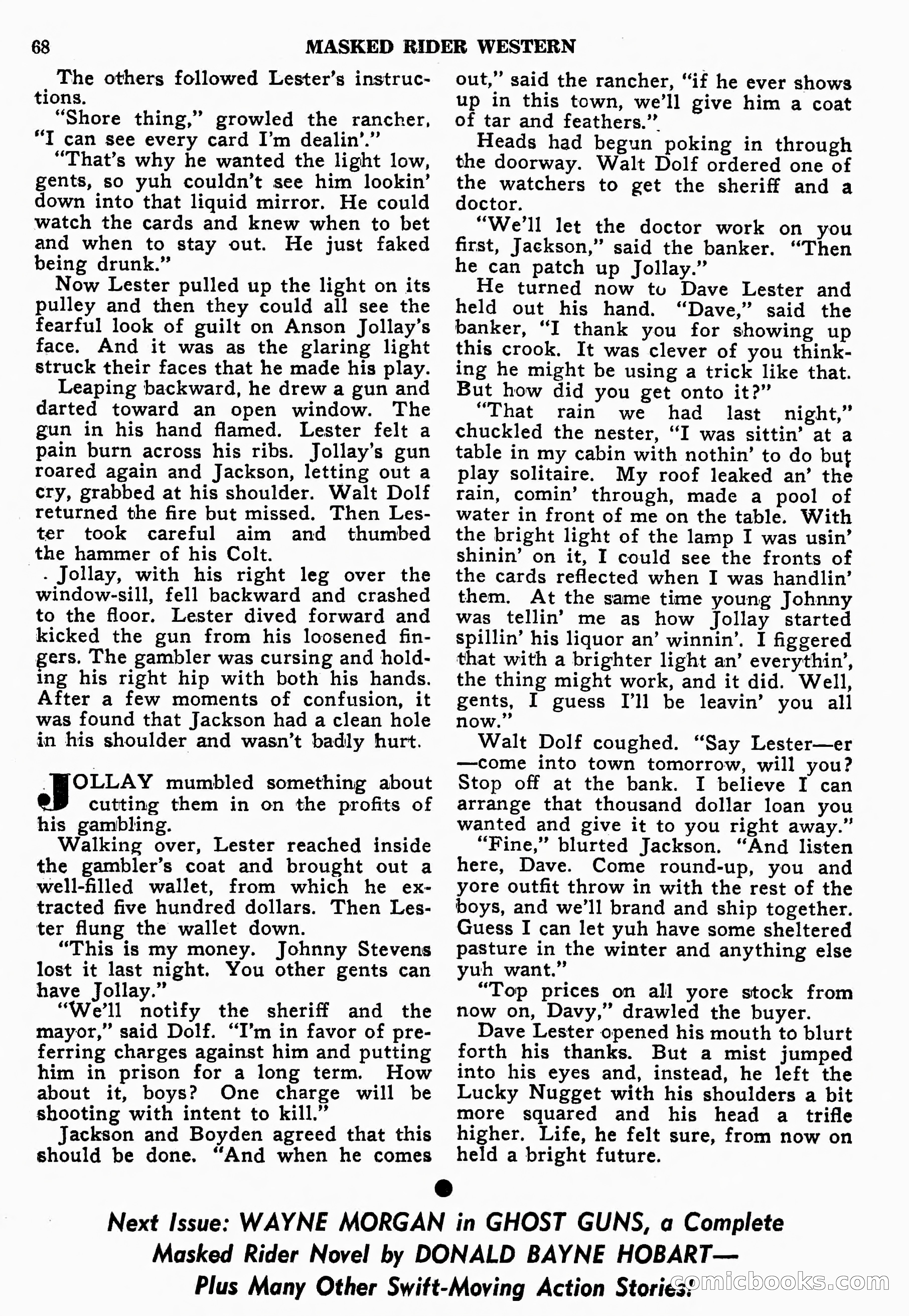 Masked Rider Western, Winter Issue — page 136 of 168