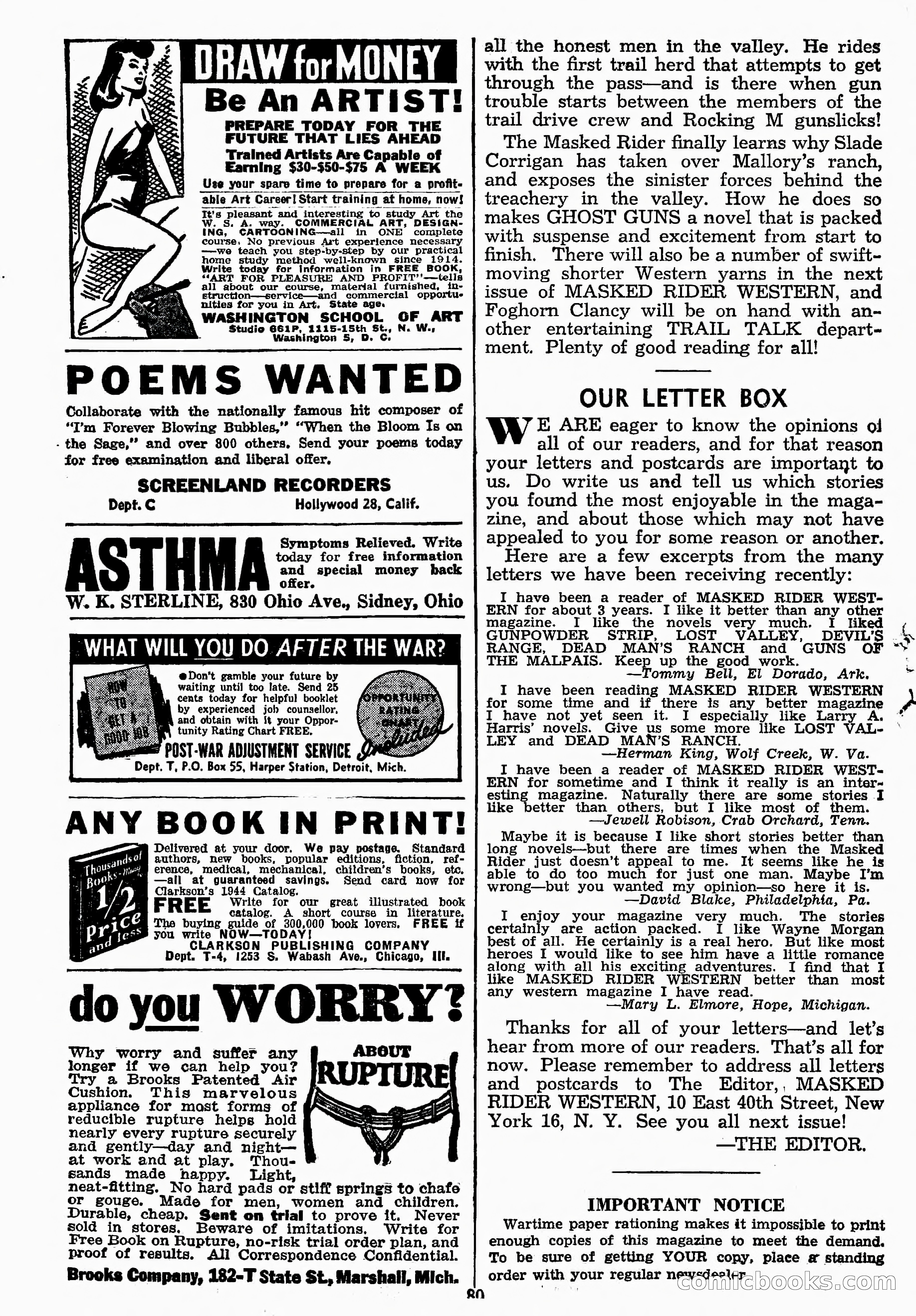 Masked Rider Western, Winter Issue — page 160 of 168