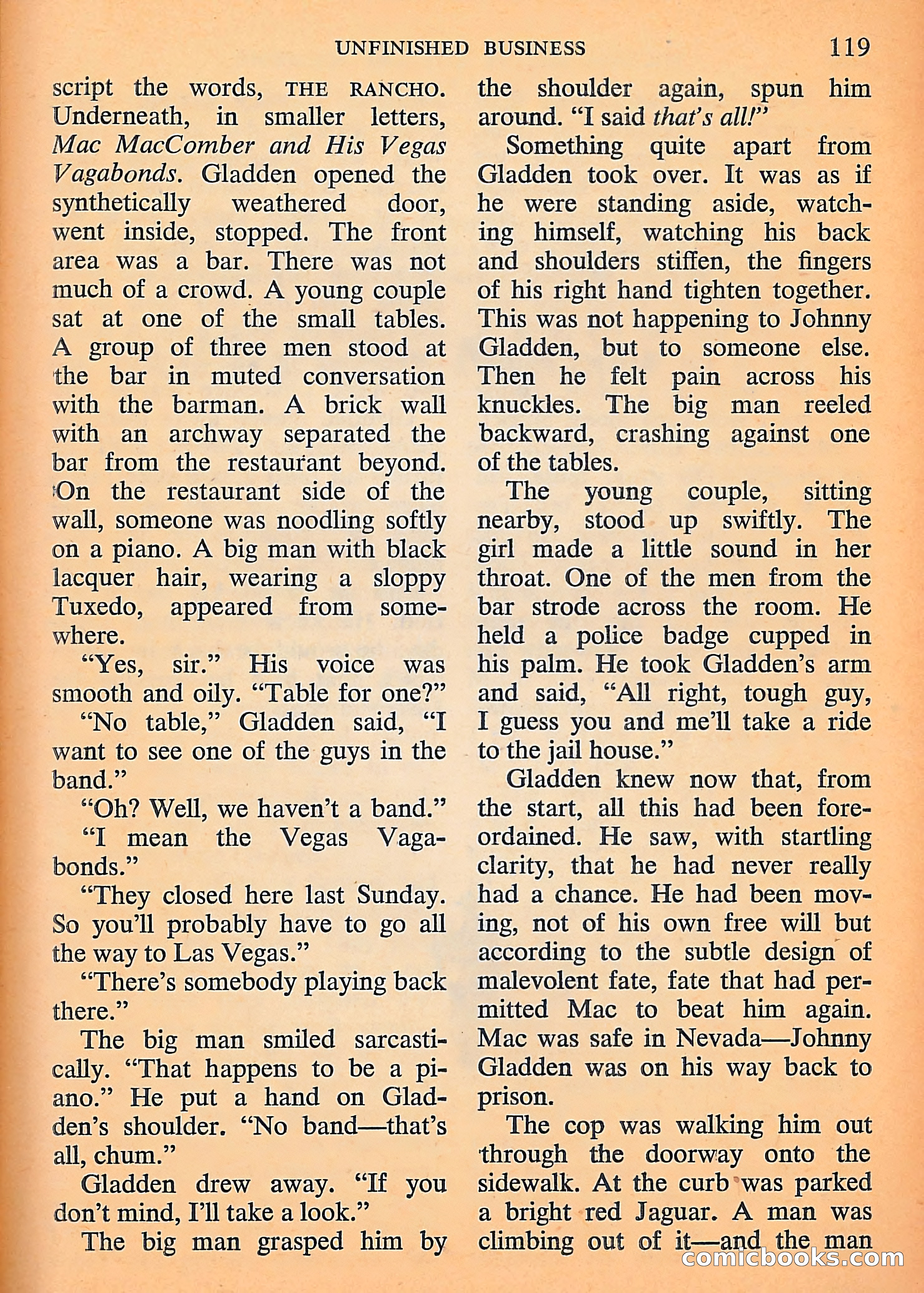 Michael Shayne Mystery Magazine, September 1956 — page 121 of 164