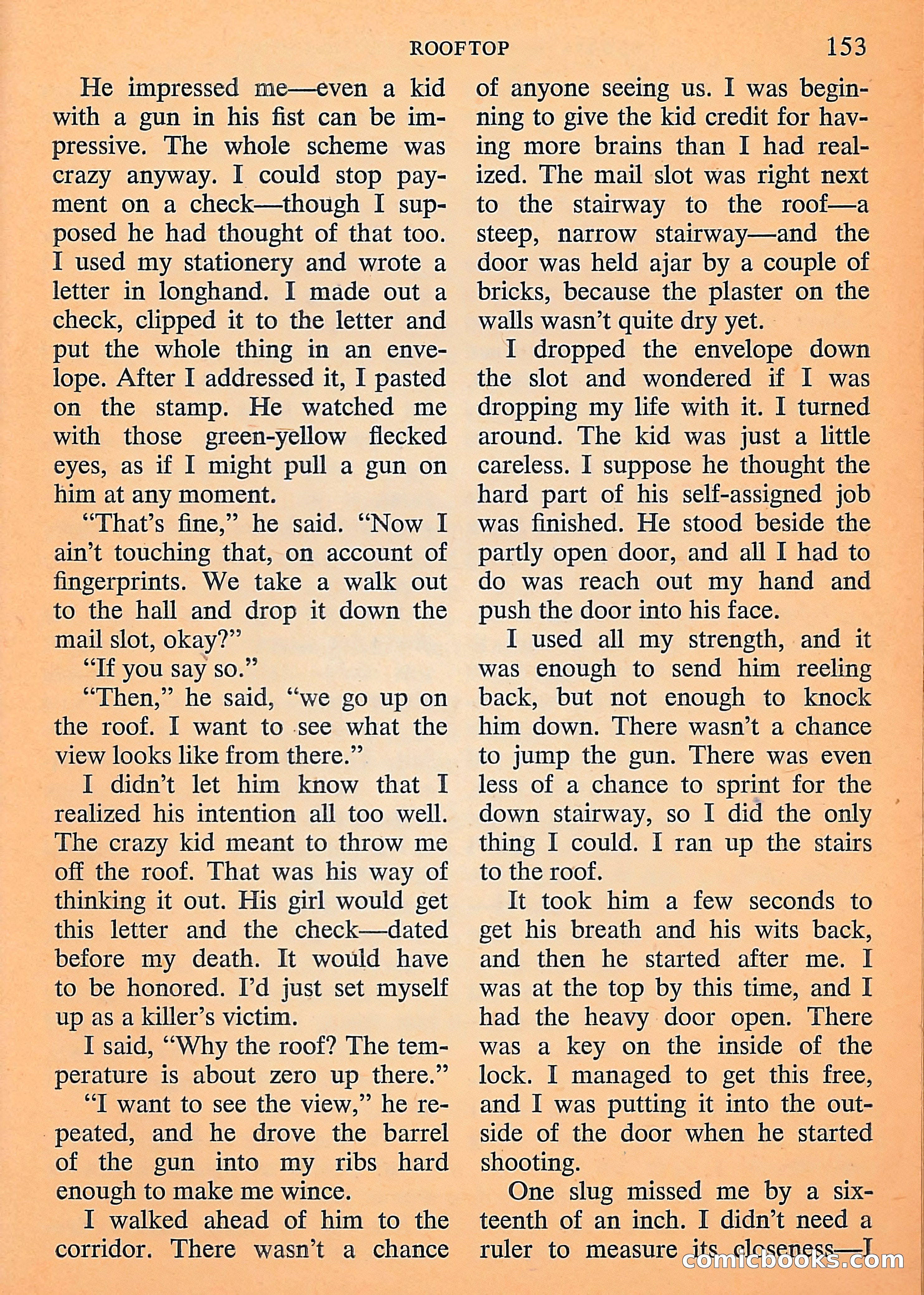Michael Shayne Mystery Magazine, September 1956 — page 155 of 164