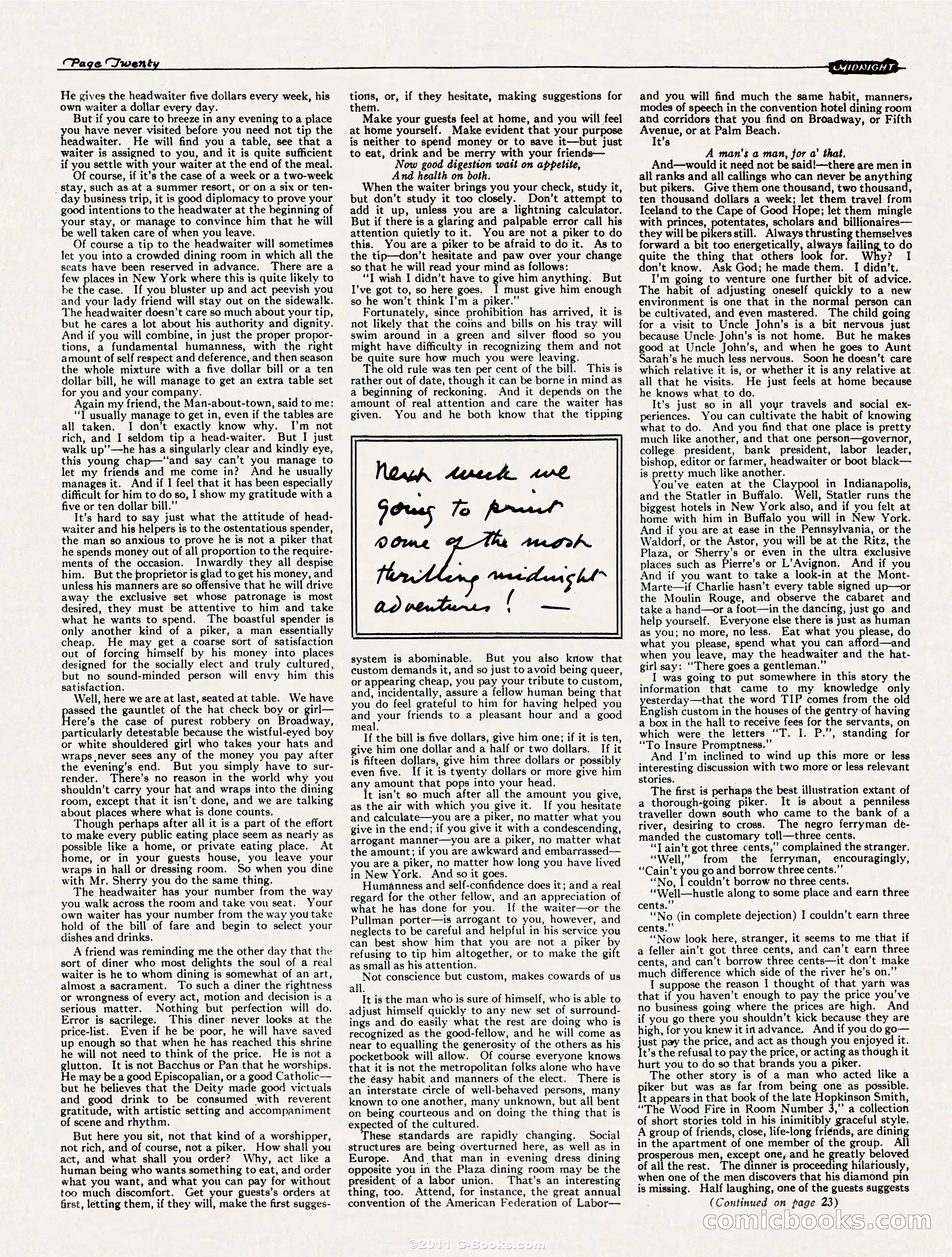Midnight, September 9, 1922 — page 20 of 32