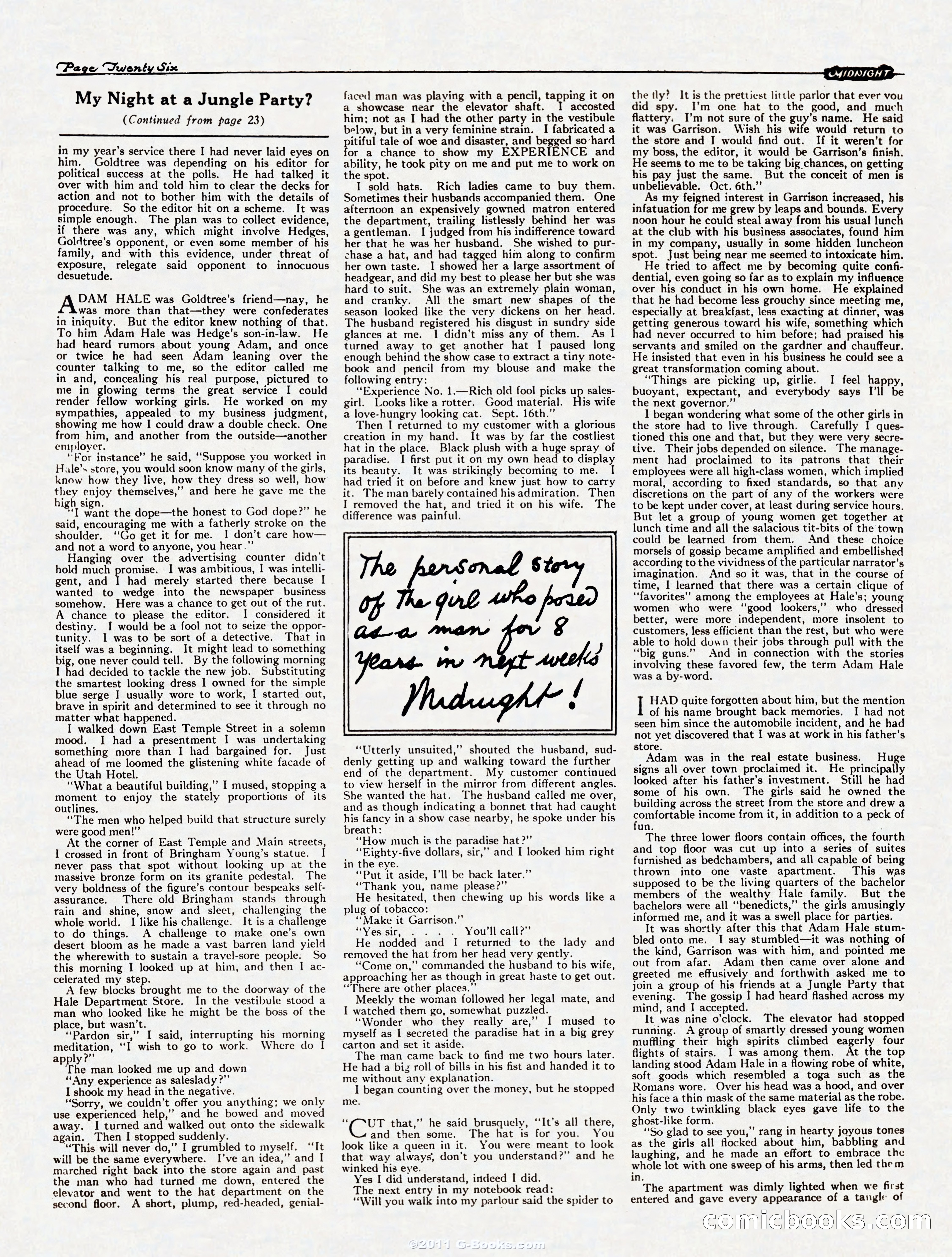 Midnight, September 9, 1922 — page 26 of 32