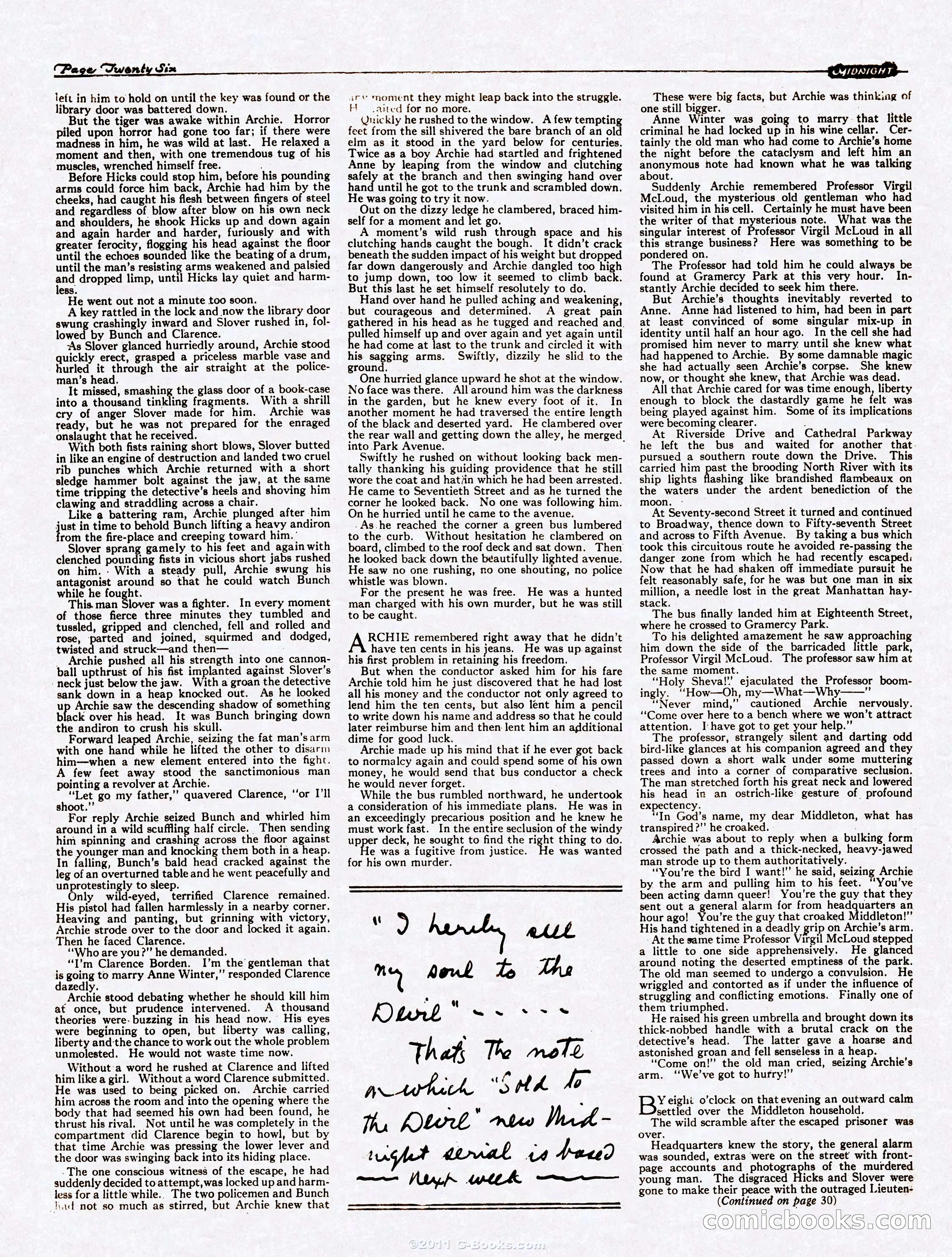 Midnight, September 16, 1922 — page 26 of 32