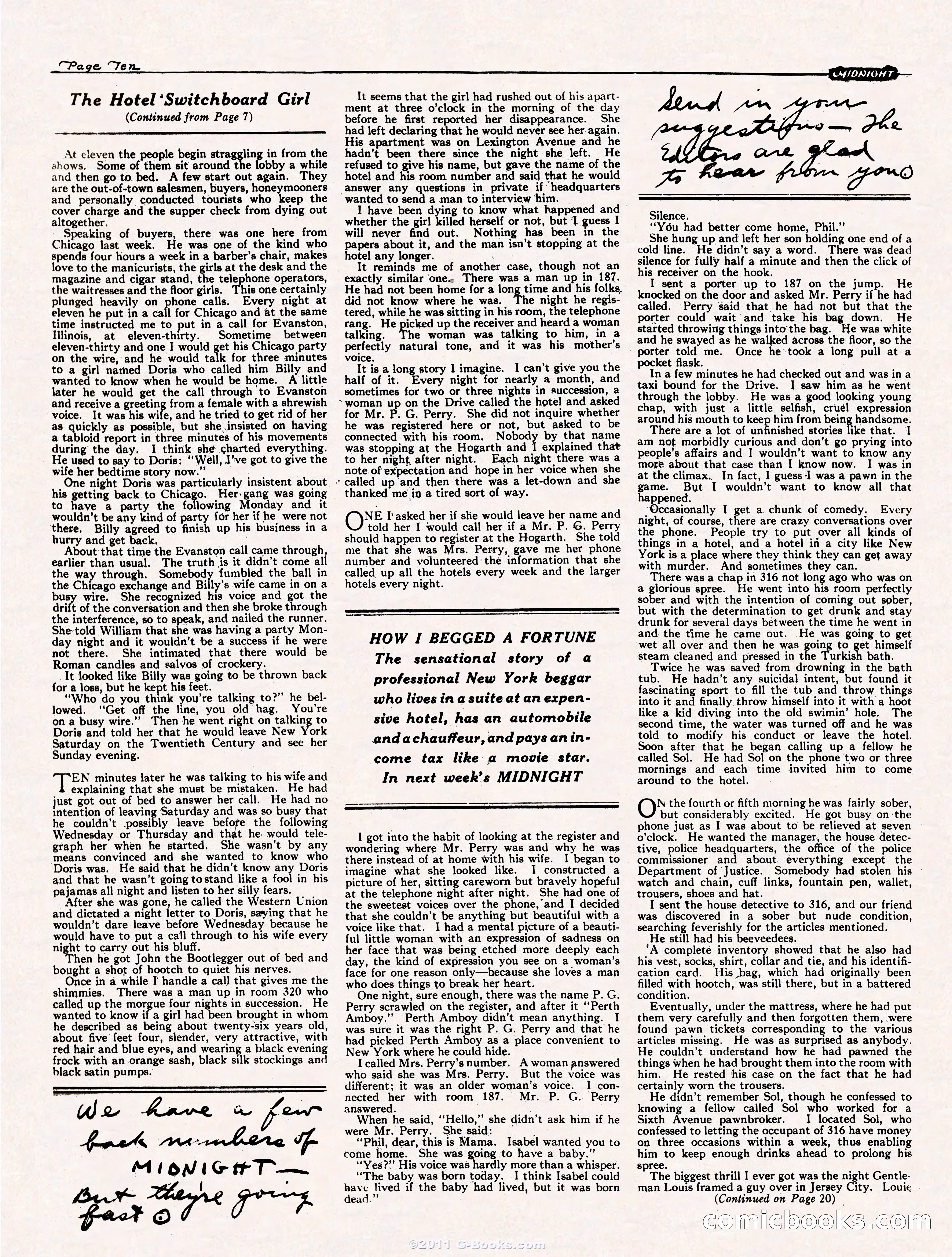 Midnight, September 30, 1922 — page 10 of 32