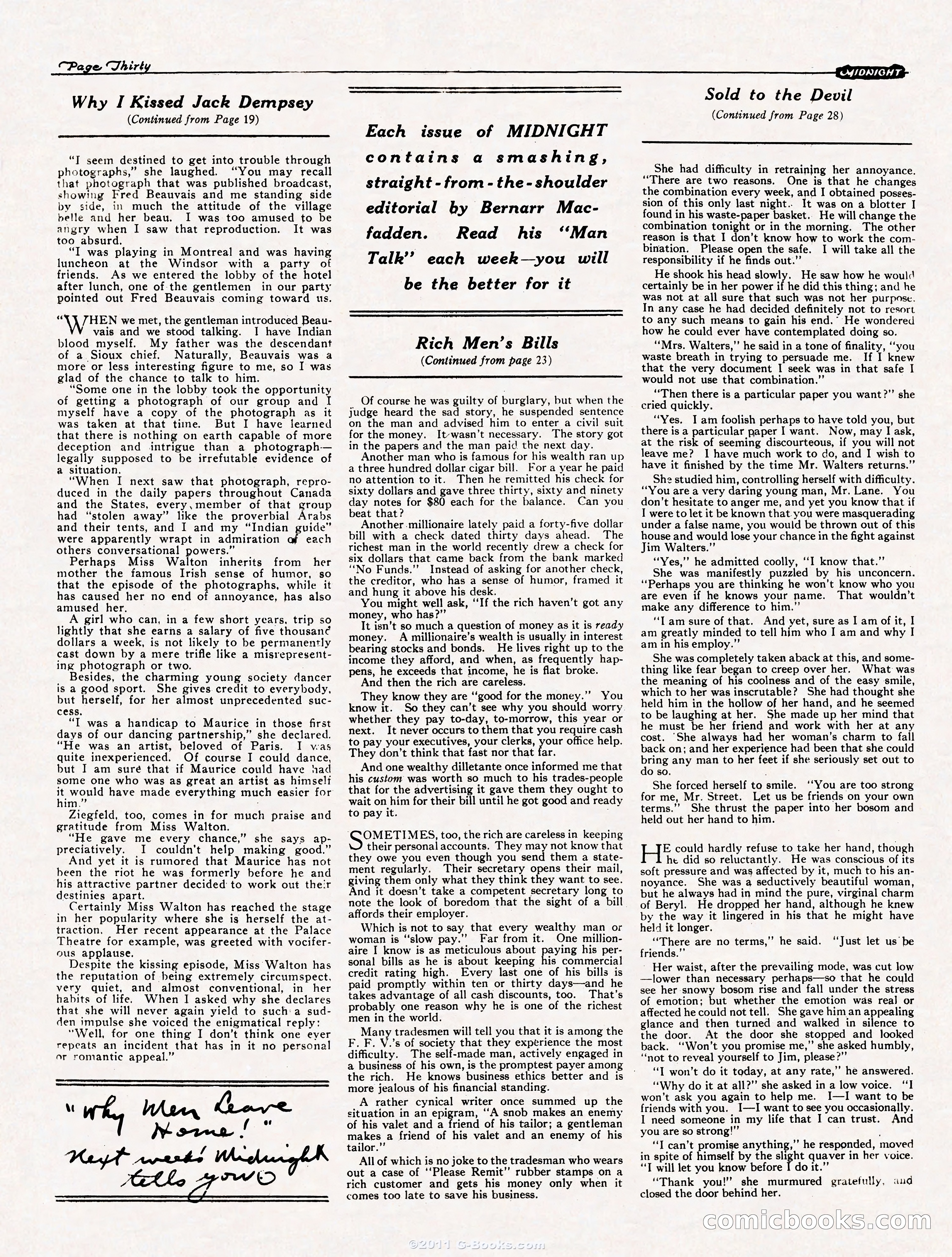 Midnight, September 30, 1922 — page 30 of 32