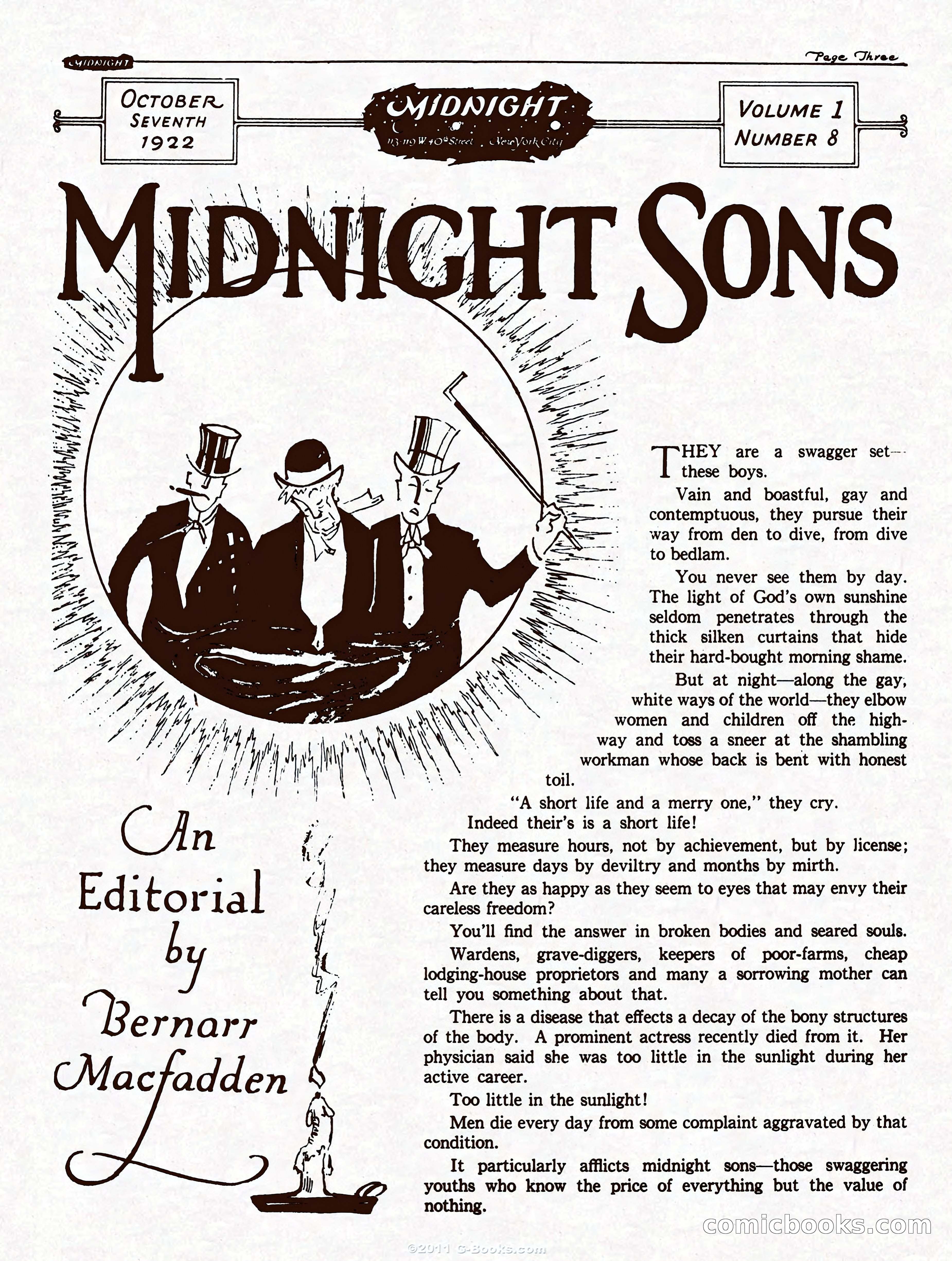 Midnight, October 7, 1922 — page 3 of 32