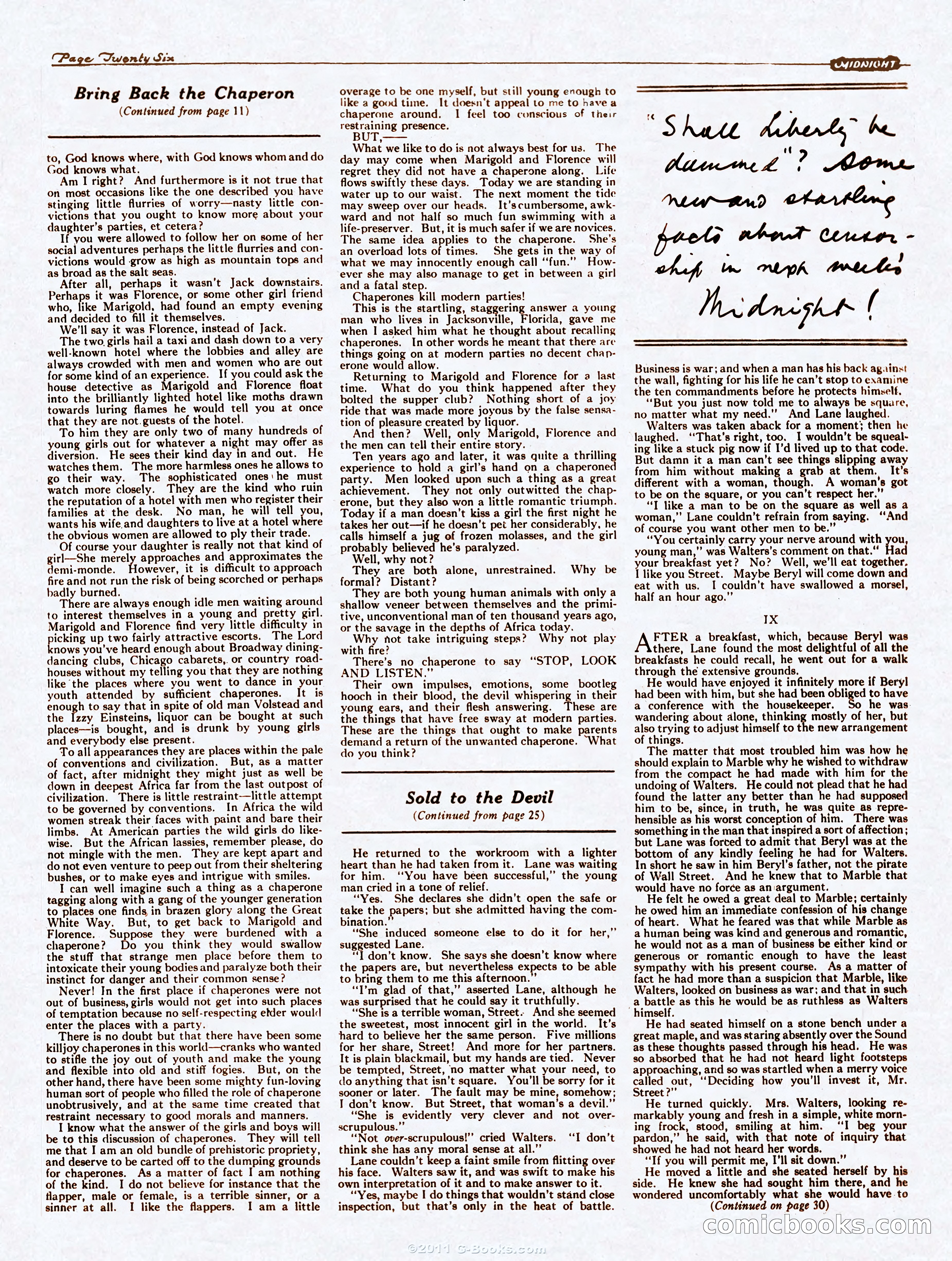 Midnight, October 7, 1922 — page 26 of 32