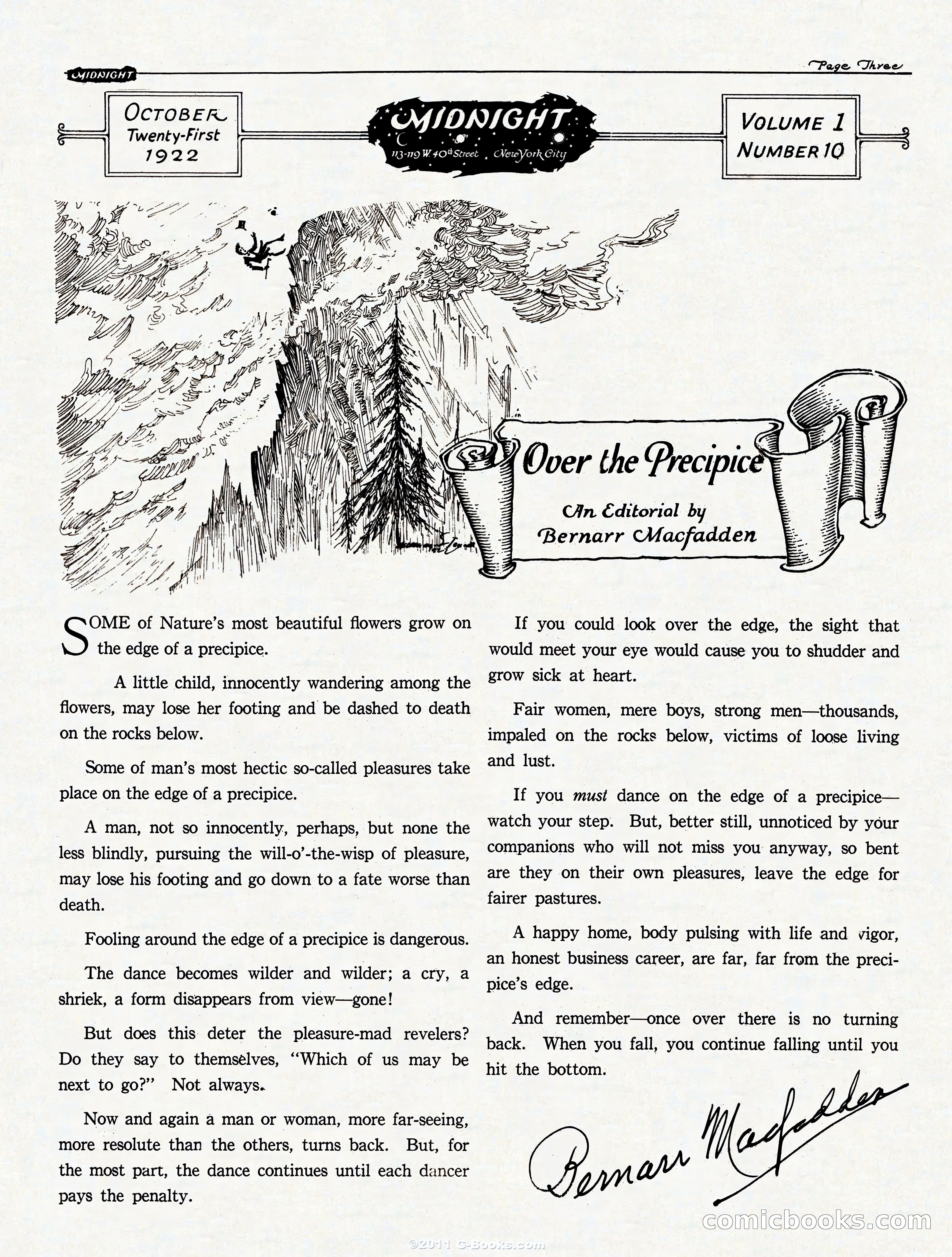Midnight, October 21, 1922 — page 3 of 32