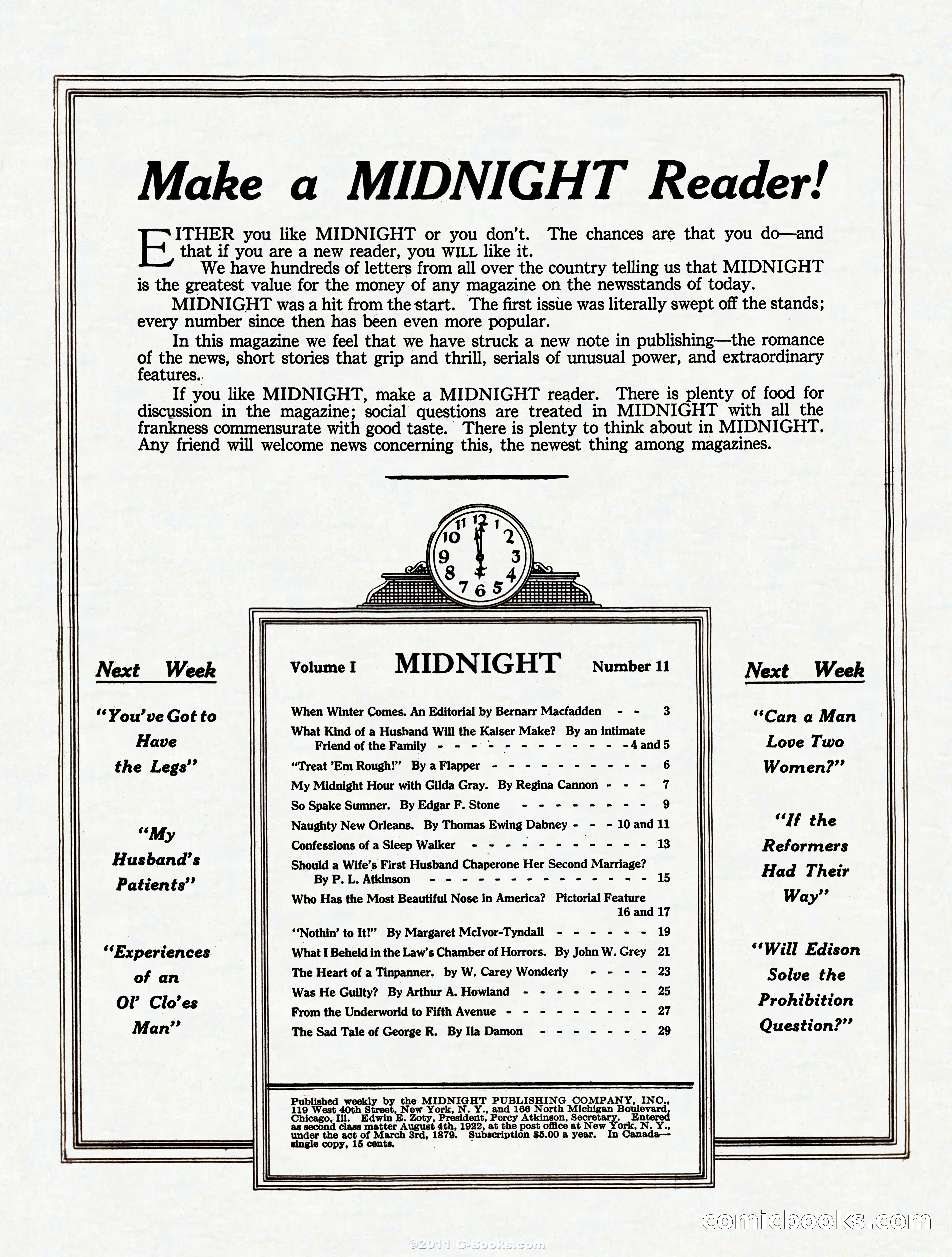 Midnight, October 28, 1922 — page 2 of 32