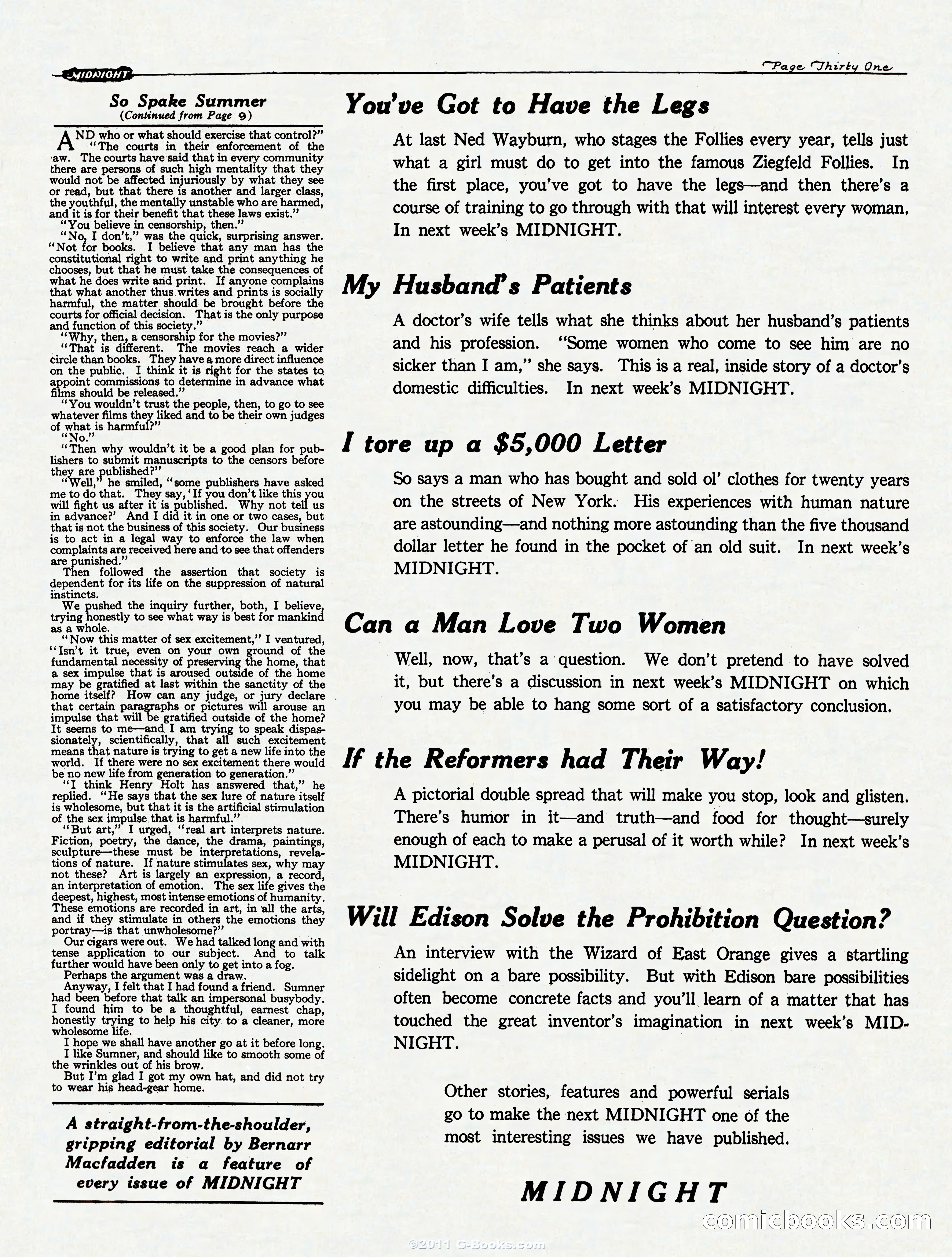 Midnight, October 28, 1922 — page 31 of 32