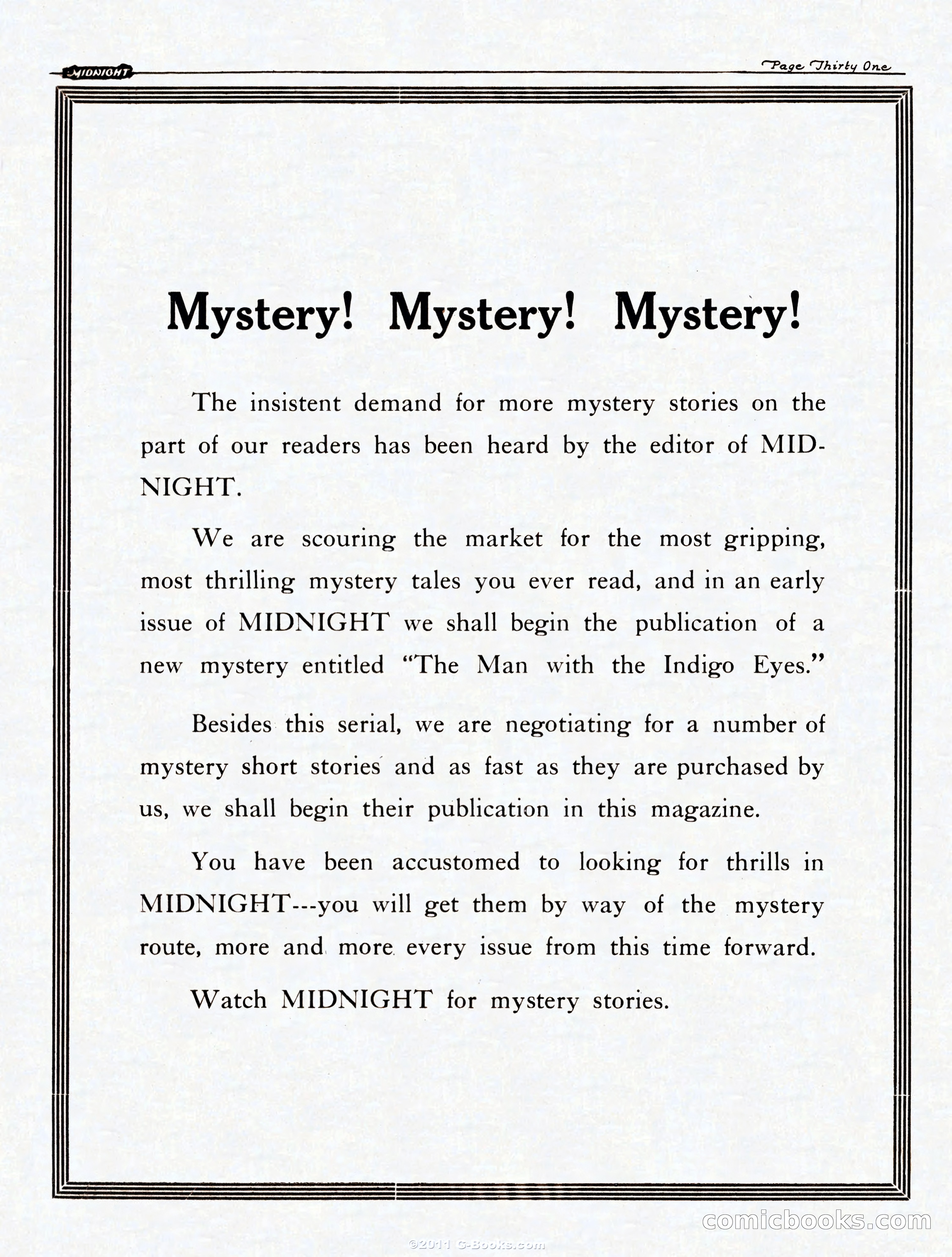 Midnight, November 4, 1922 — page 31 of 32