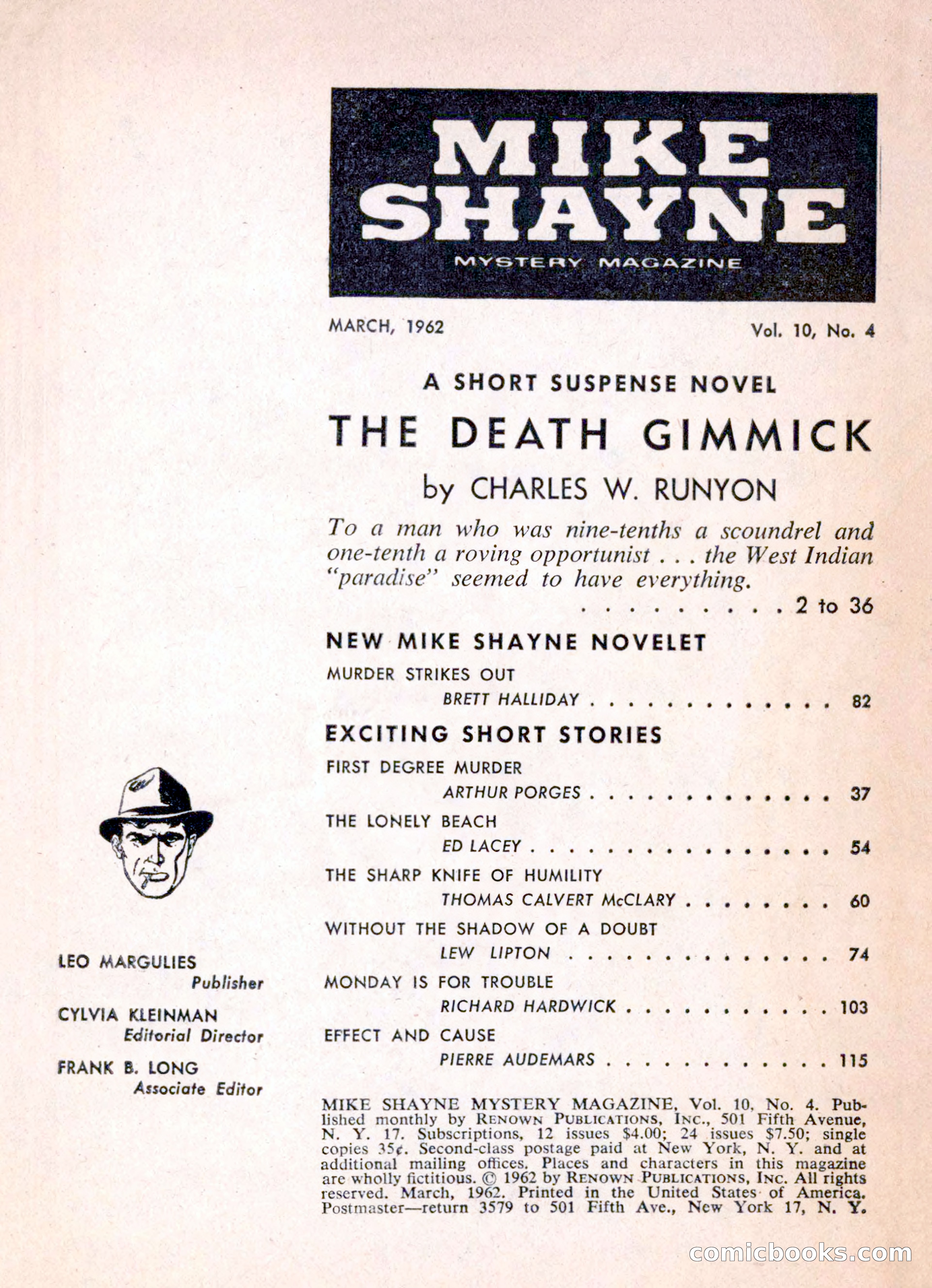 Mike Shayne Mystery Magazine, March 1962 — page 3 of 132