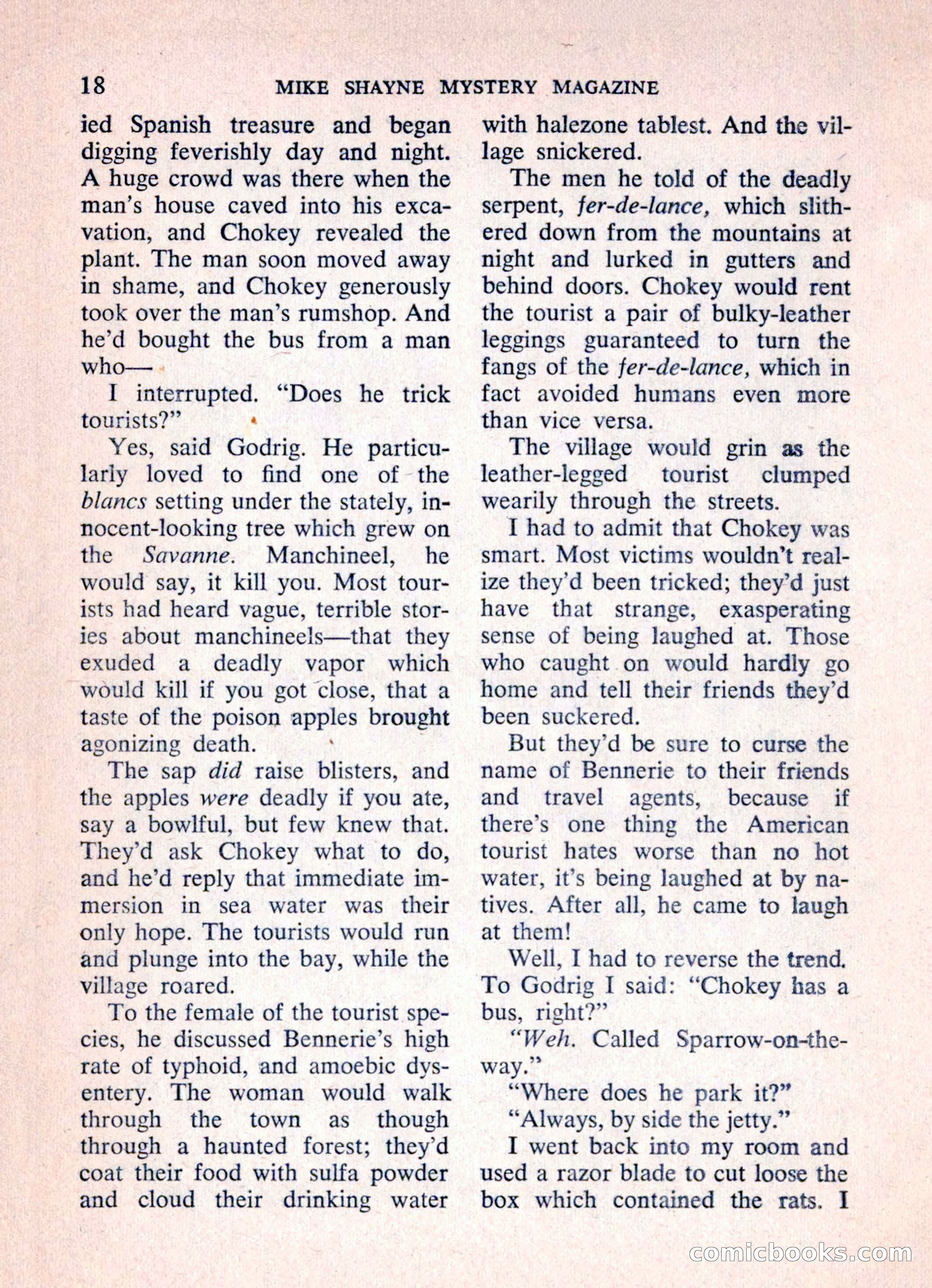 Mike Shayne Mystery Magazine, March 1962 — page 20 of 132